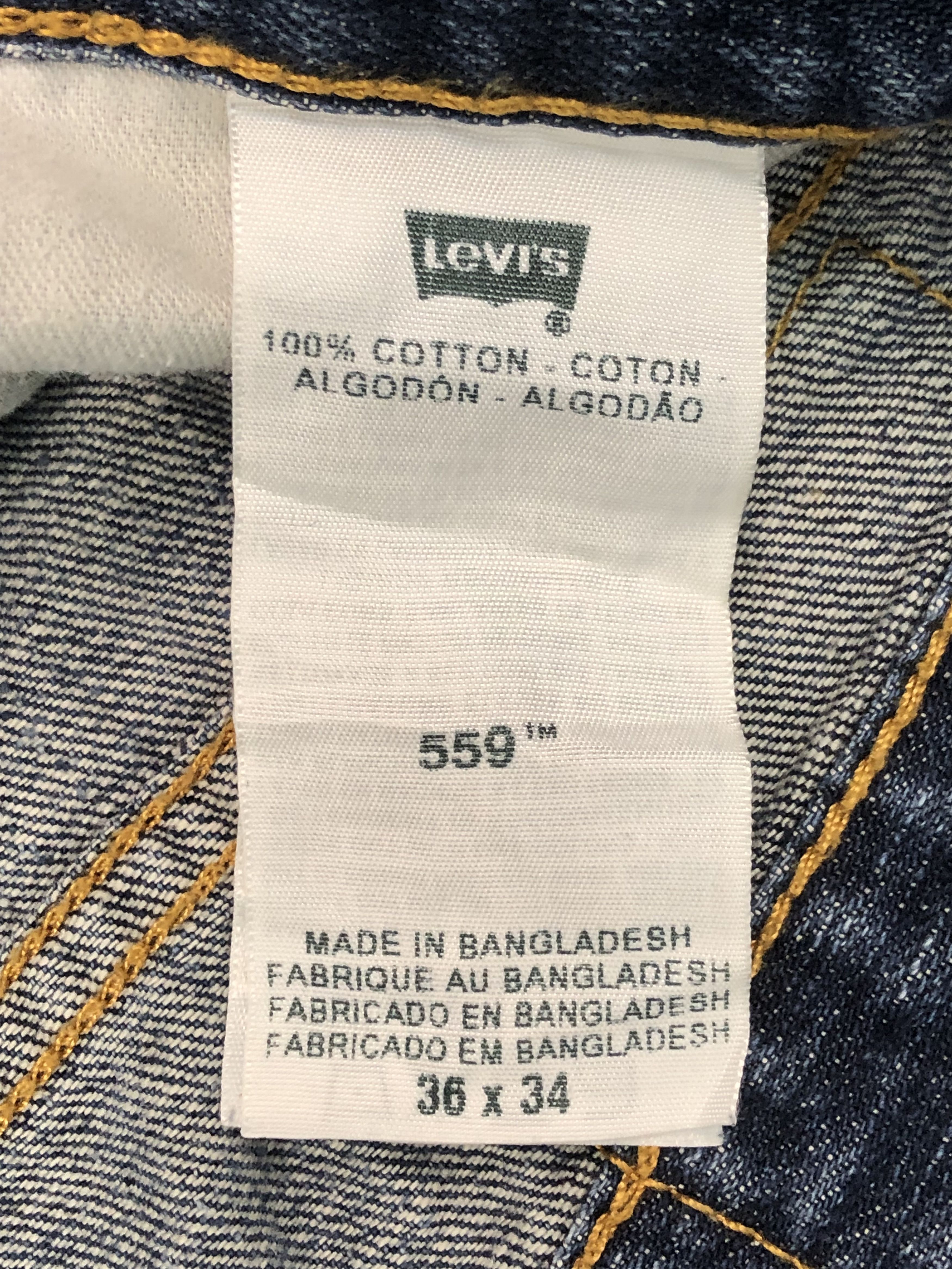 Levi's Vintage Levis 559 Blue Denim Pant DP0326 Size US 39 - 6 Thumbnail