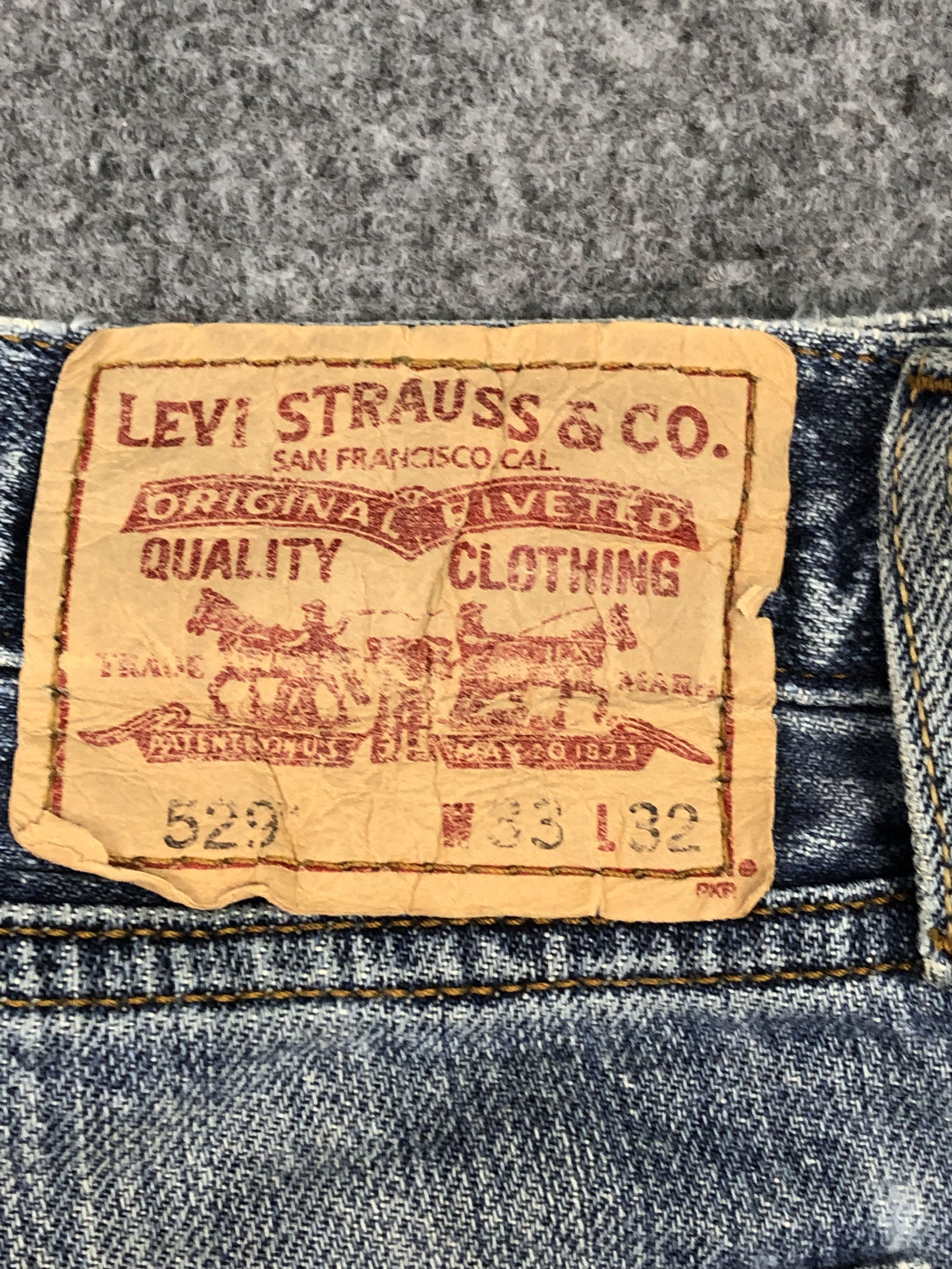 Levi's Vintage levis 529 Low Rise Straight Blue Jeans DP0328 Size US 36 / EU 52 - 5 Thumbnail