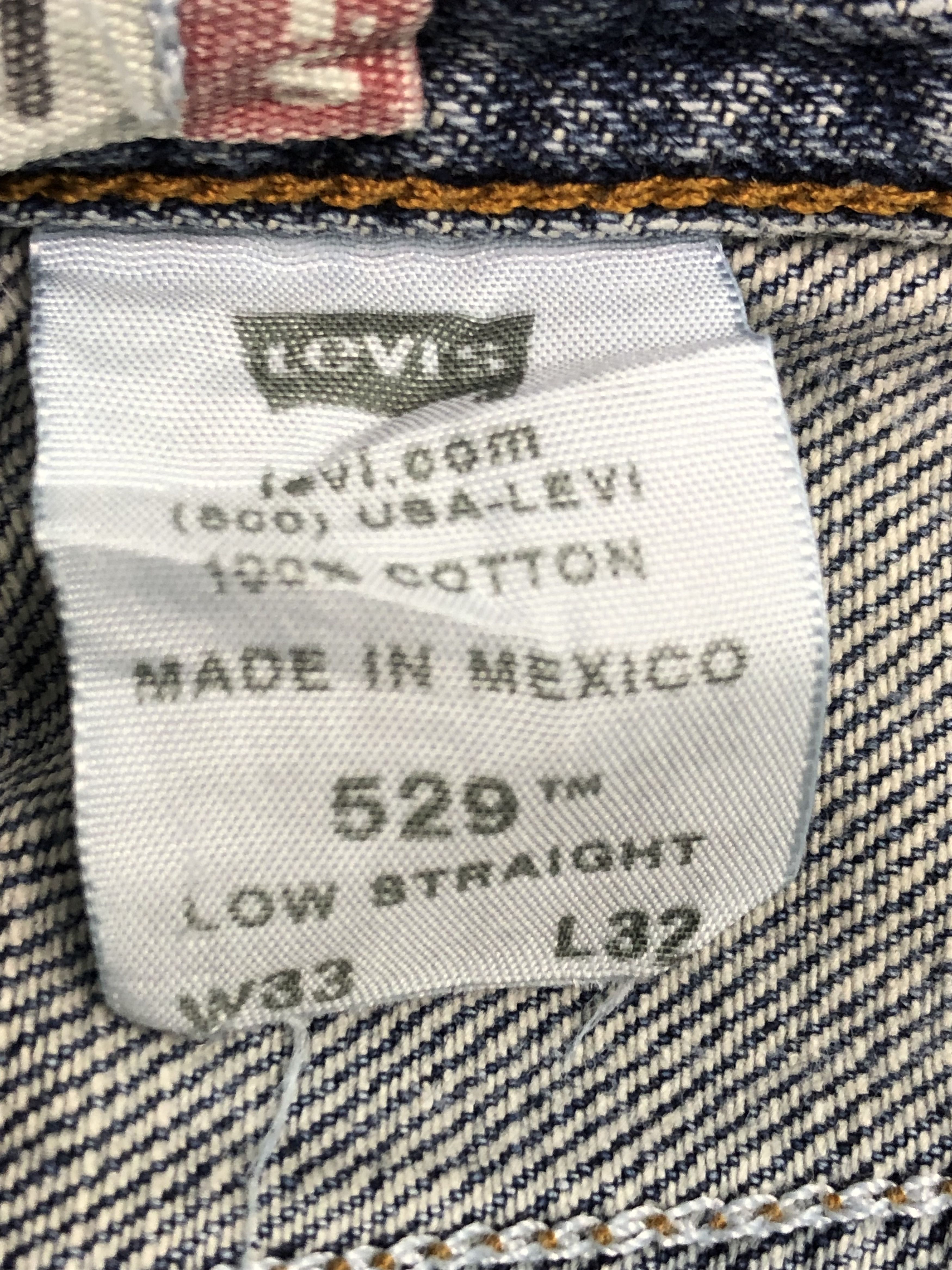 Levi's Vintage levis 529 Low Rise Straight Blue Jeans DP0328 Size US 36 / EU 52 - 6 Thumbnail