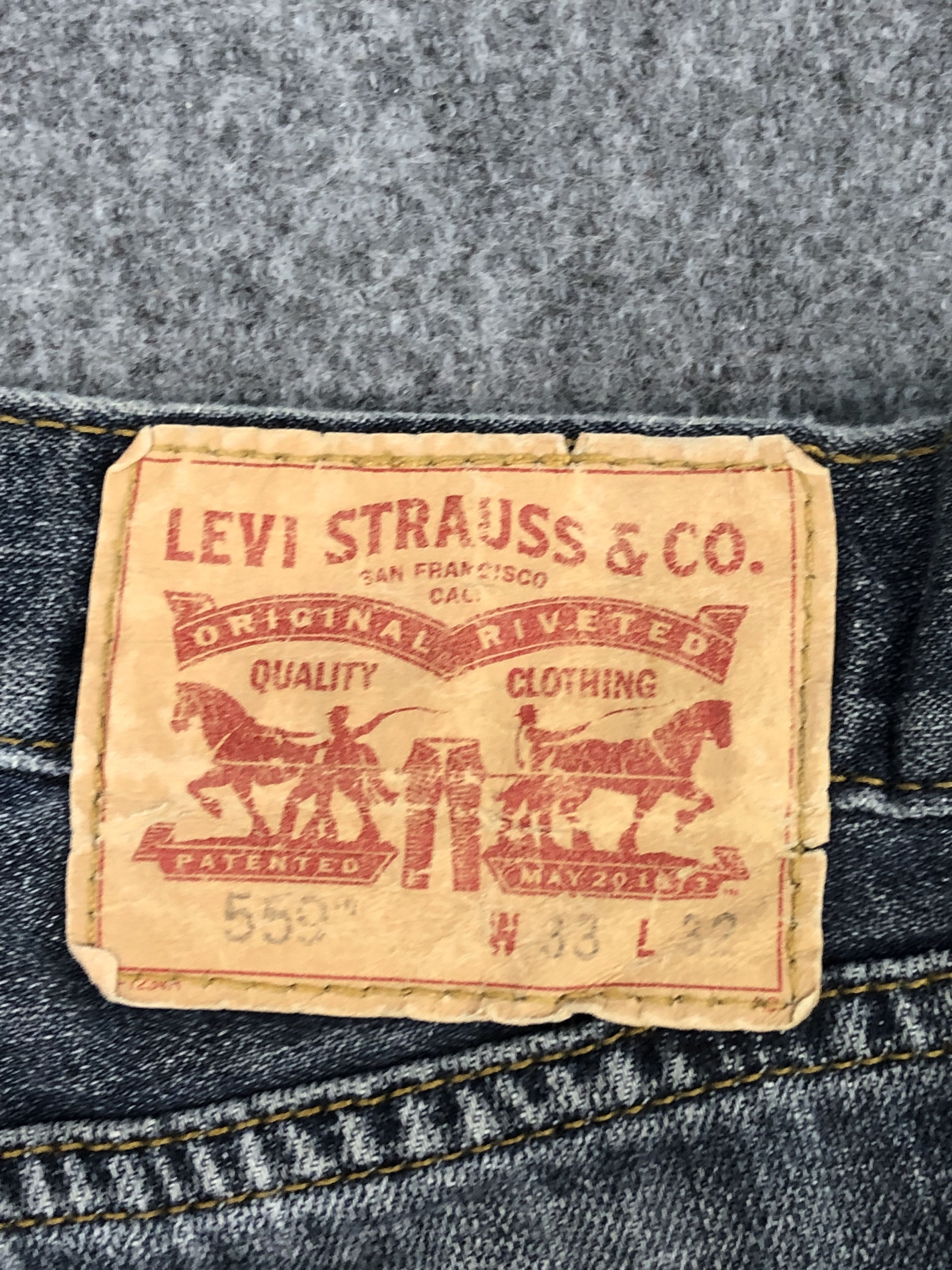 Levi's Vintage Levis 559 Denim Blue Jeans DP0334 Size US 35 - 5 Thumbnail