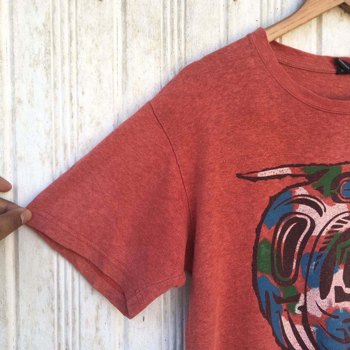Manastash × Vintage Vintage Manatash Spell Out Multicolour Colourful Tshirt Size US L / EU 52-54 / 3 - 2 Thumbnail