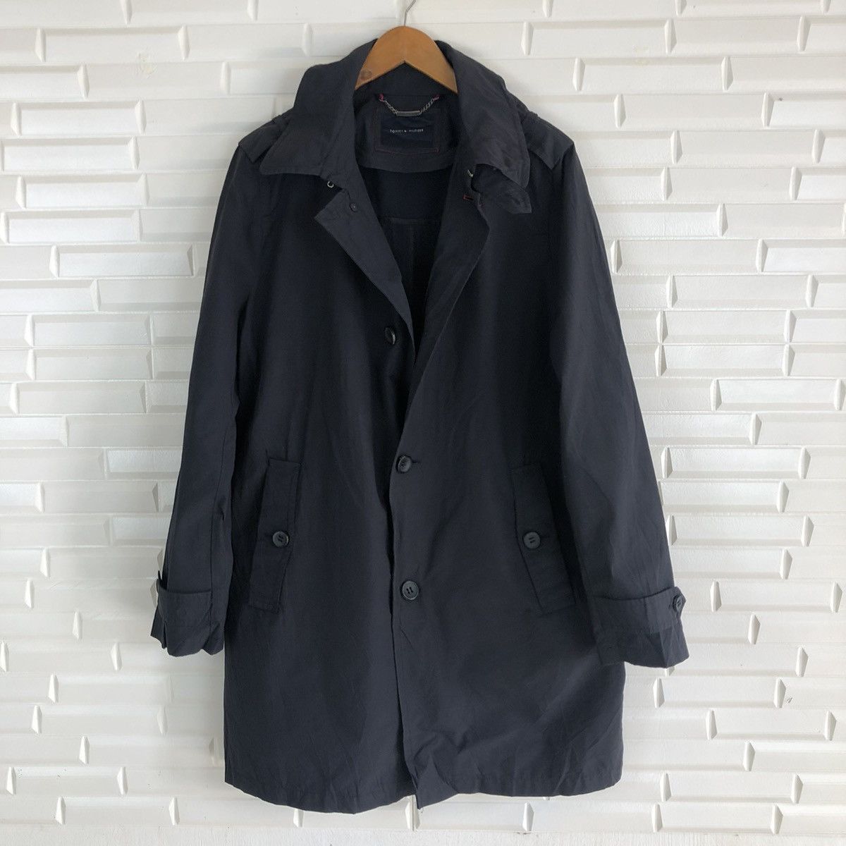 Tommy Hilfiger × Vintage TOMMY HILFIGER LONG JACKET Size US L / EU 52-54 / 3 - 4 Thumbnail