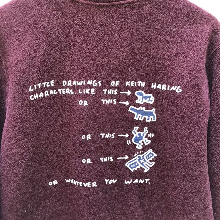 Keith Haring 🔊🔥FINAL DROP🔥Little drawings of Keith haring Fleece Size US M / EU 48-50 / 2 - 6 Thumbnail
