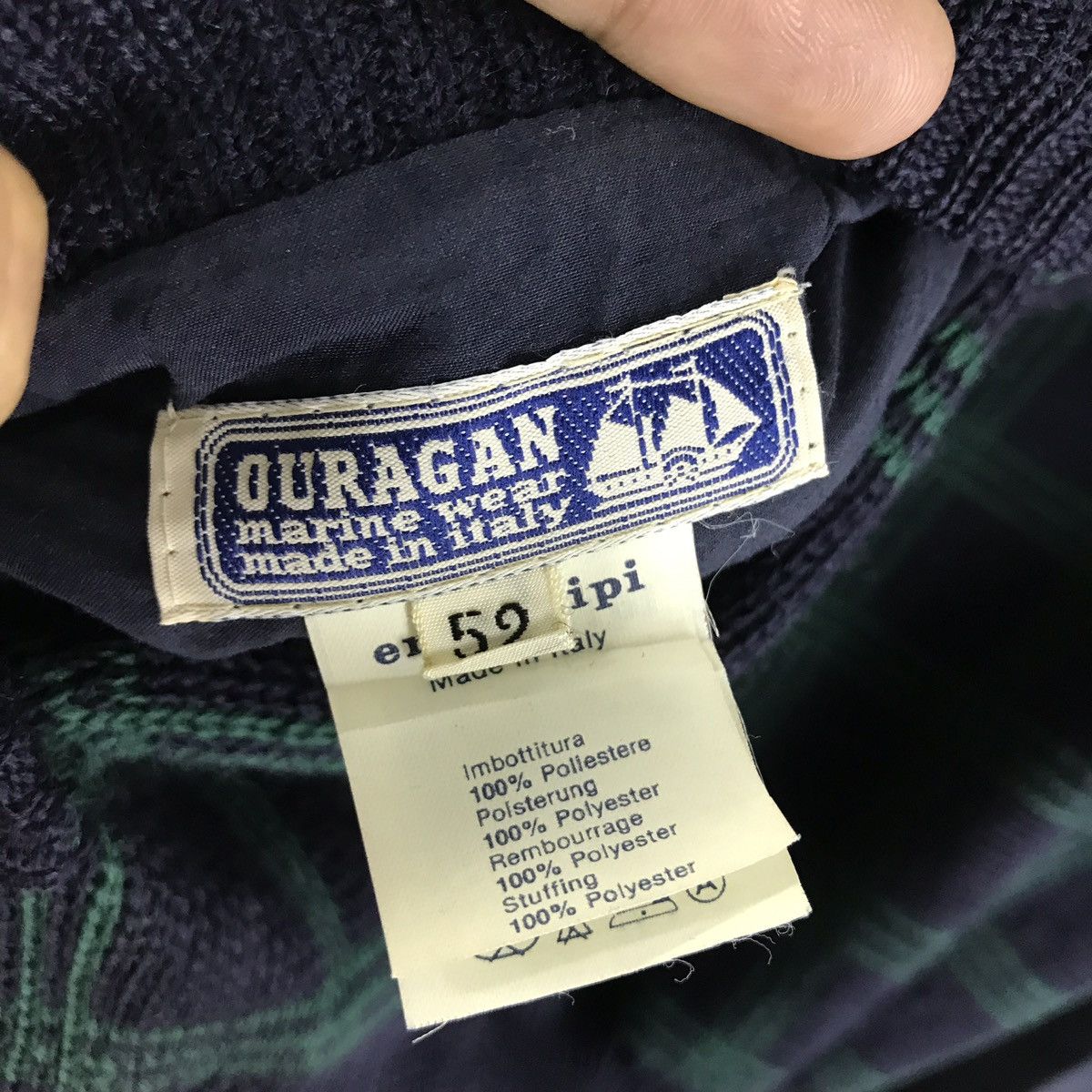 Other Ouragan marine wear wool knit reversible bomber jacket Size US L / EU 52-54 / 3 - 11 Thumbnail
