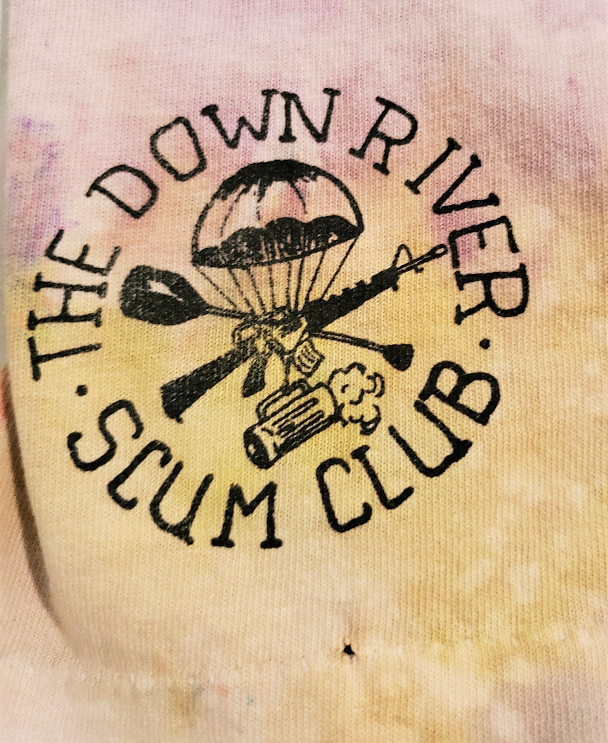 Fruit Of The Loom × Vintage The downriver Scum Club whitewater rafting Thrashed & Dyed Size US M / EU 48-50 / 2 - 4 Thumbnail