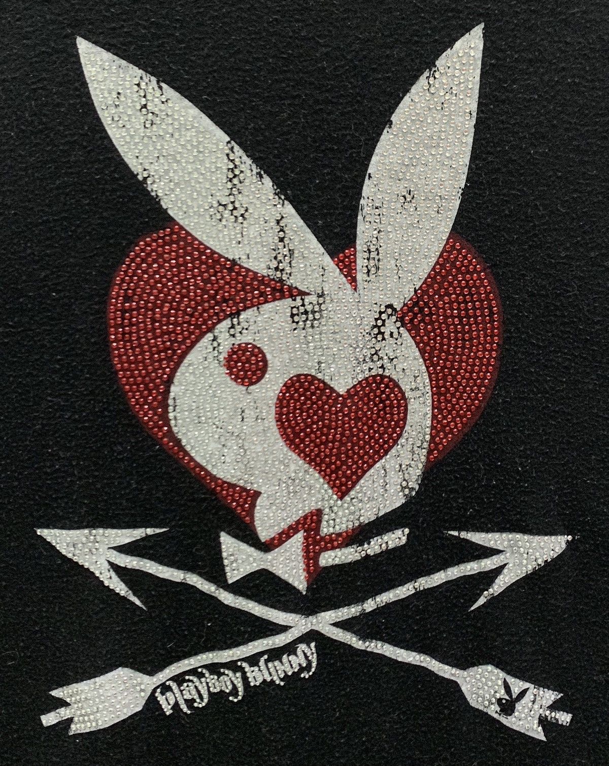 Playboy Playboy Bunny Women Big Logo Art Design Stone Beads T-shirts Size L / US 10 / IT 46 - 4 Thumbnail