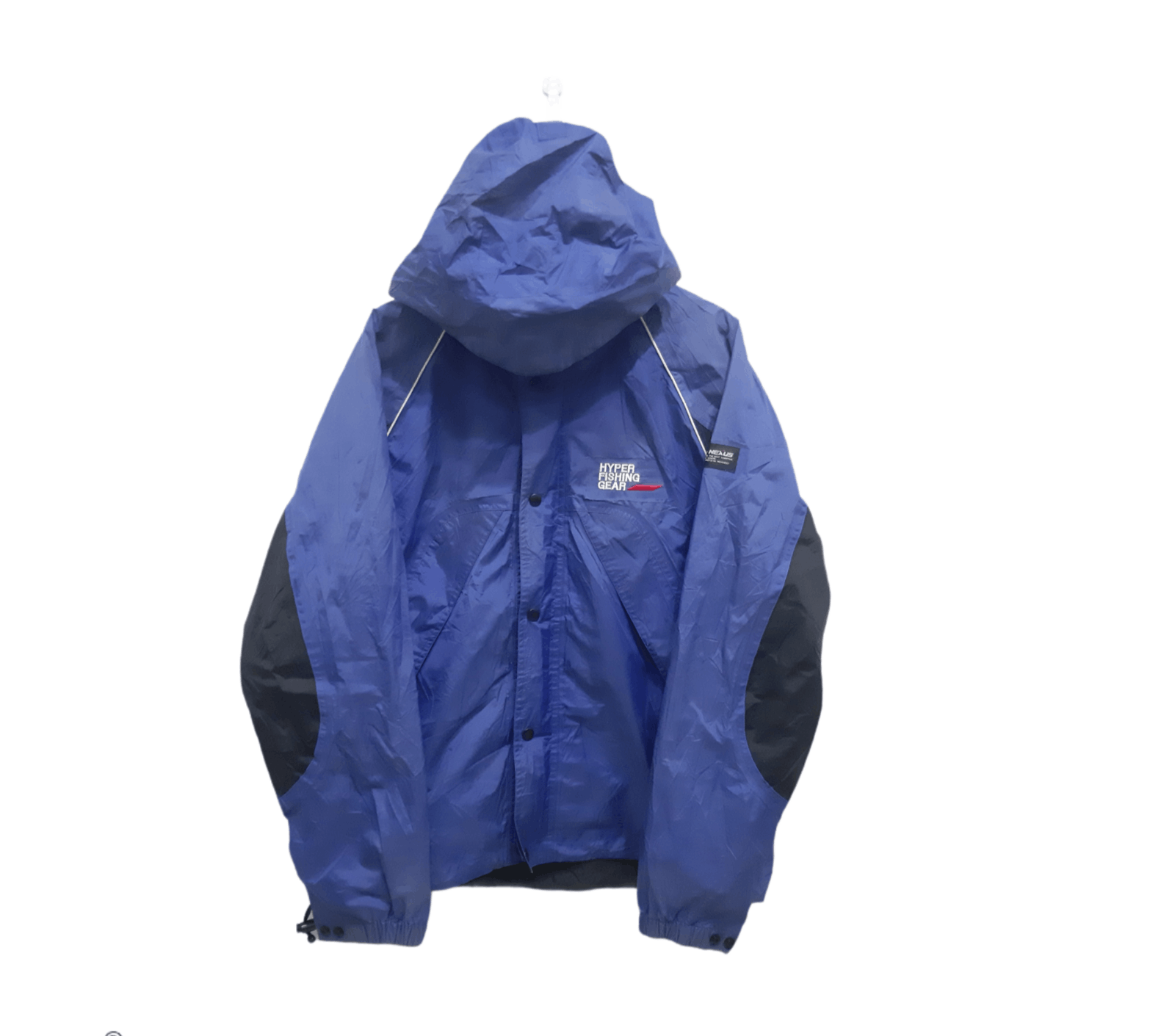 Vintage 90s Shimano Fishing Gear Nexus Shimano Japanese Brand Windbreaker Bomber Outerwear Lightwight Windbreaker Jacket Blue Size L