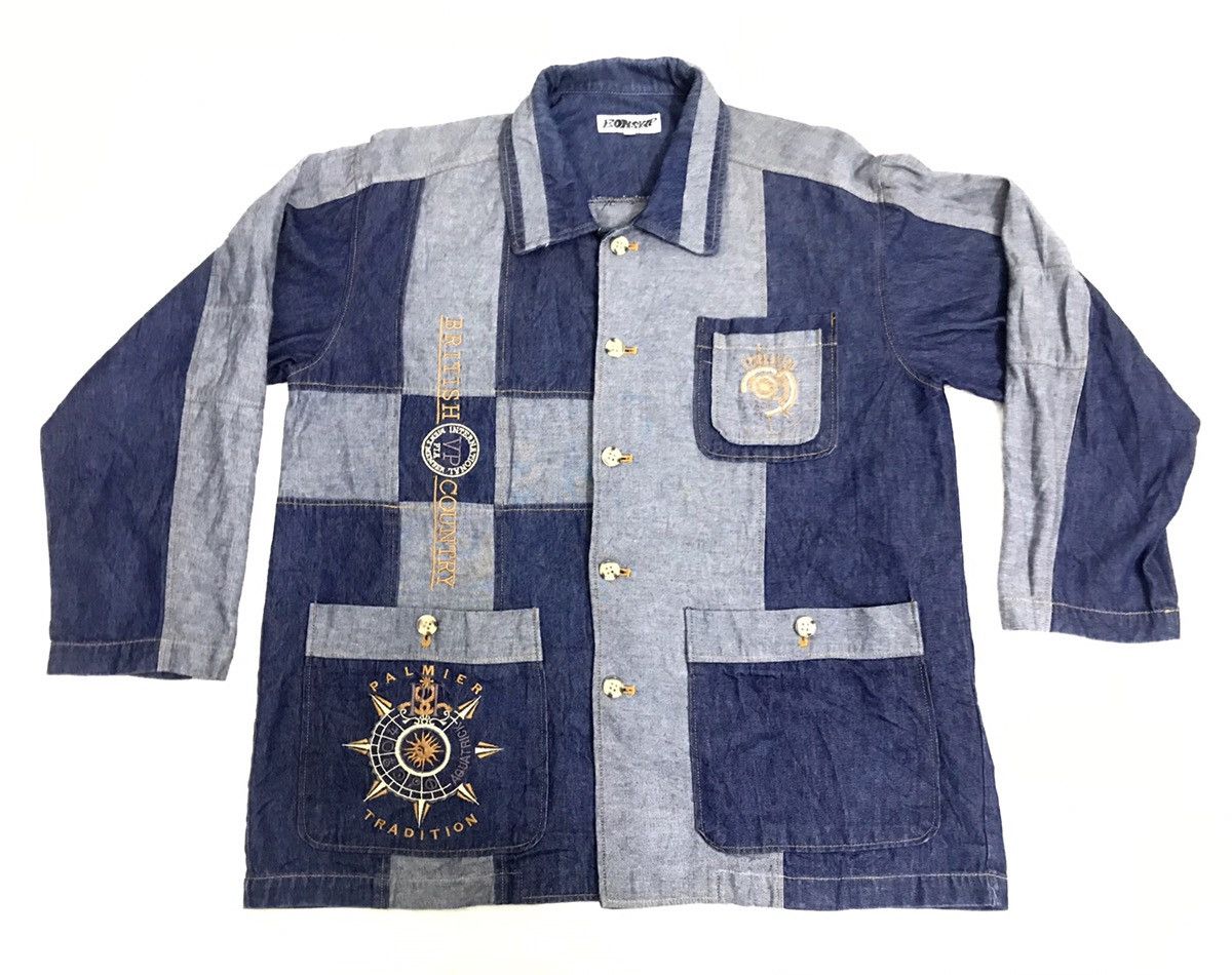 Japanese Brand Bonskip Brand Custome Made Patchwork Jacket Size M Size US M / EU 48-50 / 2 - 1 Thumbnail