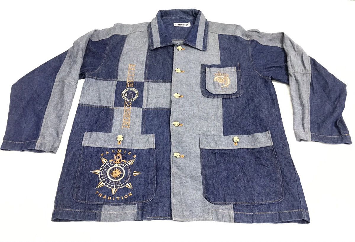 Japanese Brand Bonskip Brand Custome Made Patchwork Jacket Size M Size US M / EU 48-50 / 2 - 2 Thumbnail