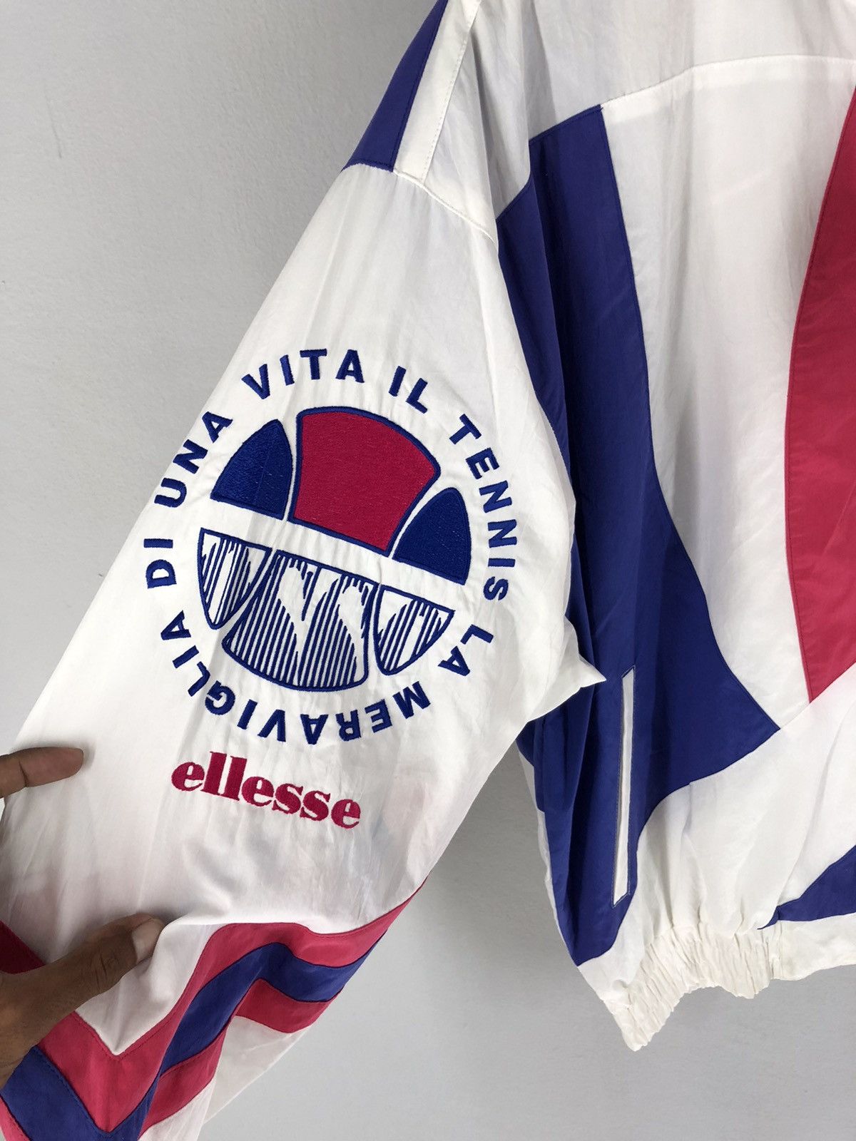 Ellesse 🔥NWT🔥RARE 90s ELLESSE TENIS MULTI BLOCK COLOR JACKET Size US L / EU 52-54 / 3 - 8 Thumbnail