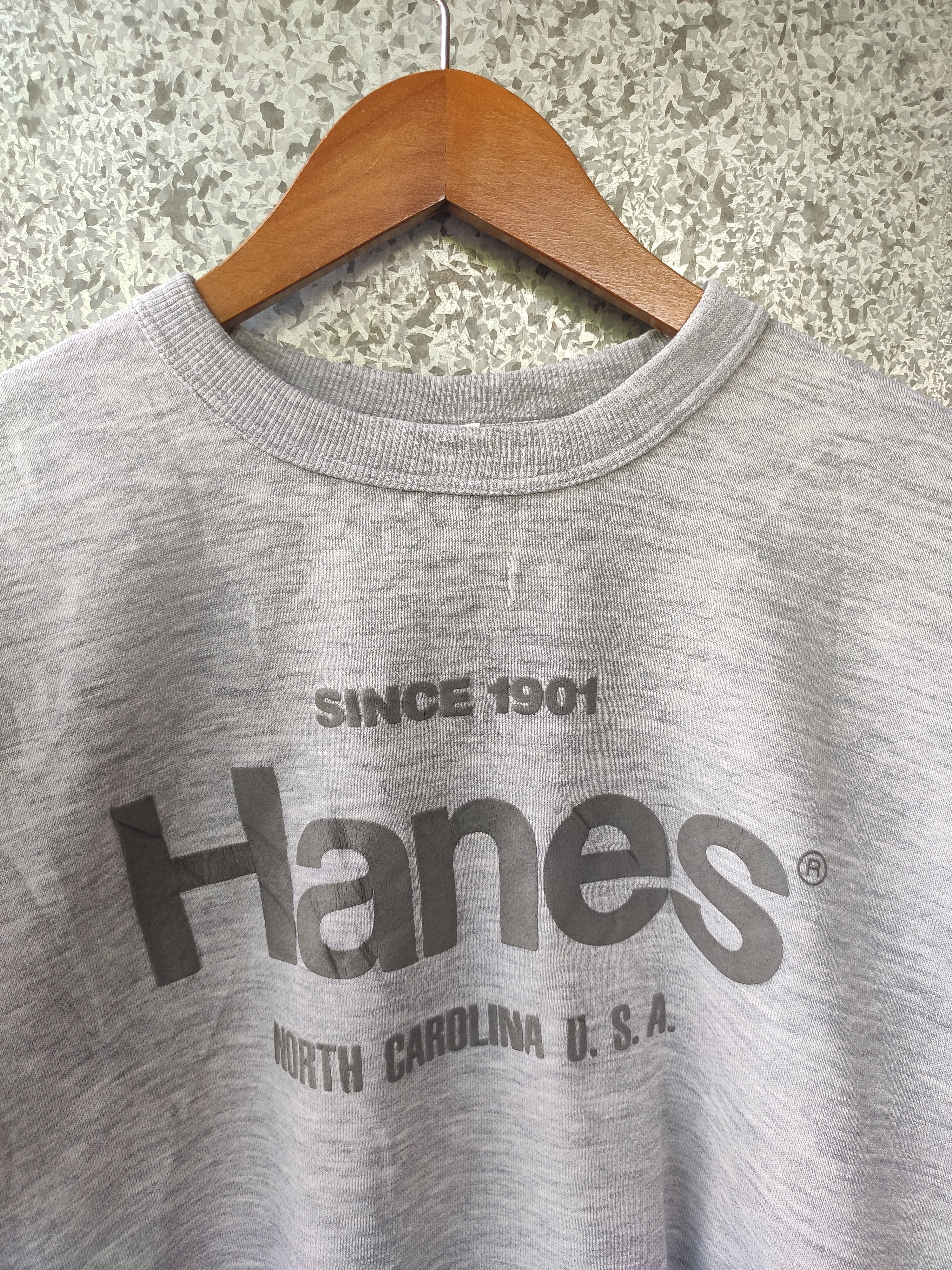 Hanes Vintage 90s Vintage Hanes sweatshirt spell out jumper Size US M / EU 48-50 / 2 - 2 Thumbnail