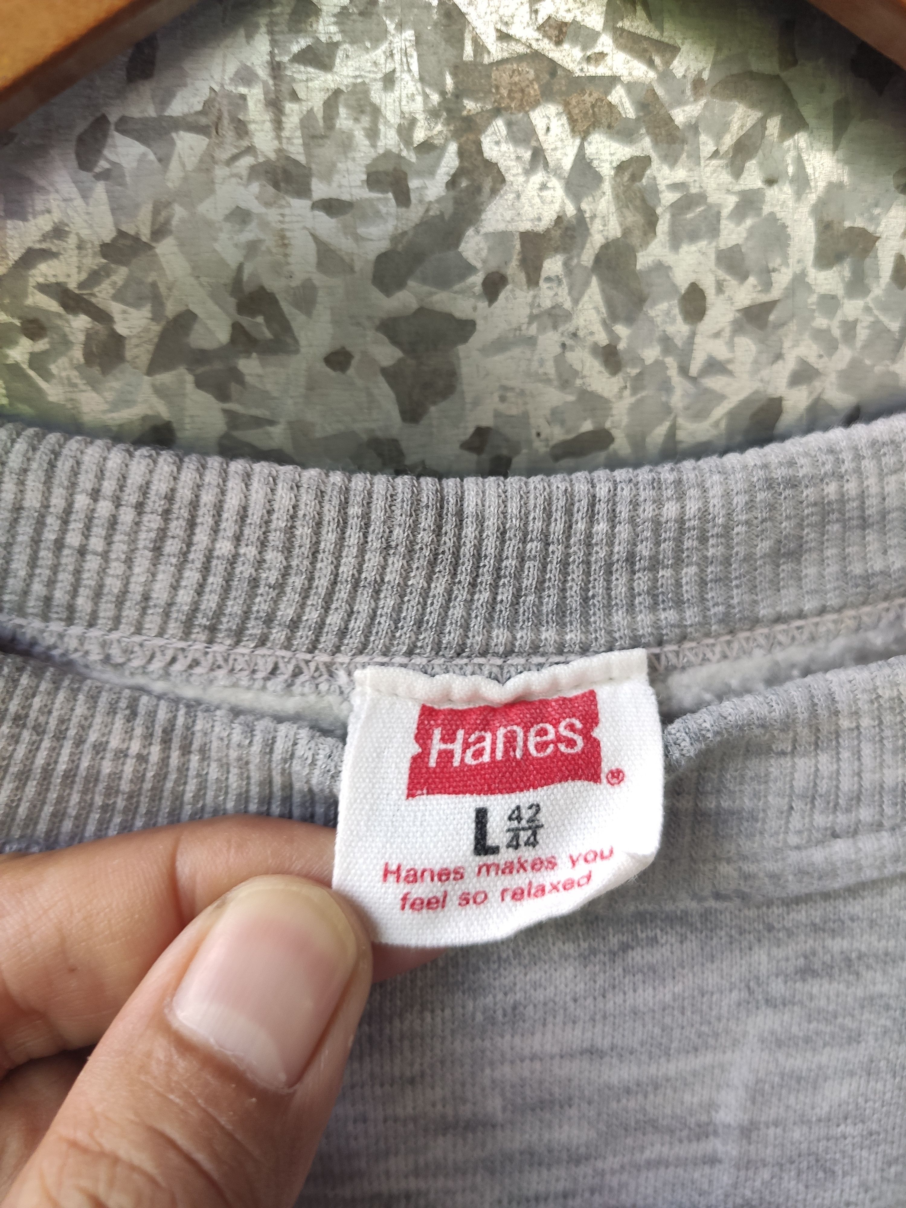 Hanes Vintage 90s Vintage Hanes sweatshirt spell out jumper Size US M / EU 48-50 / 2 - 4 Thumbnail