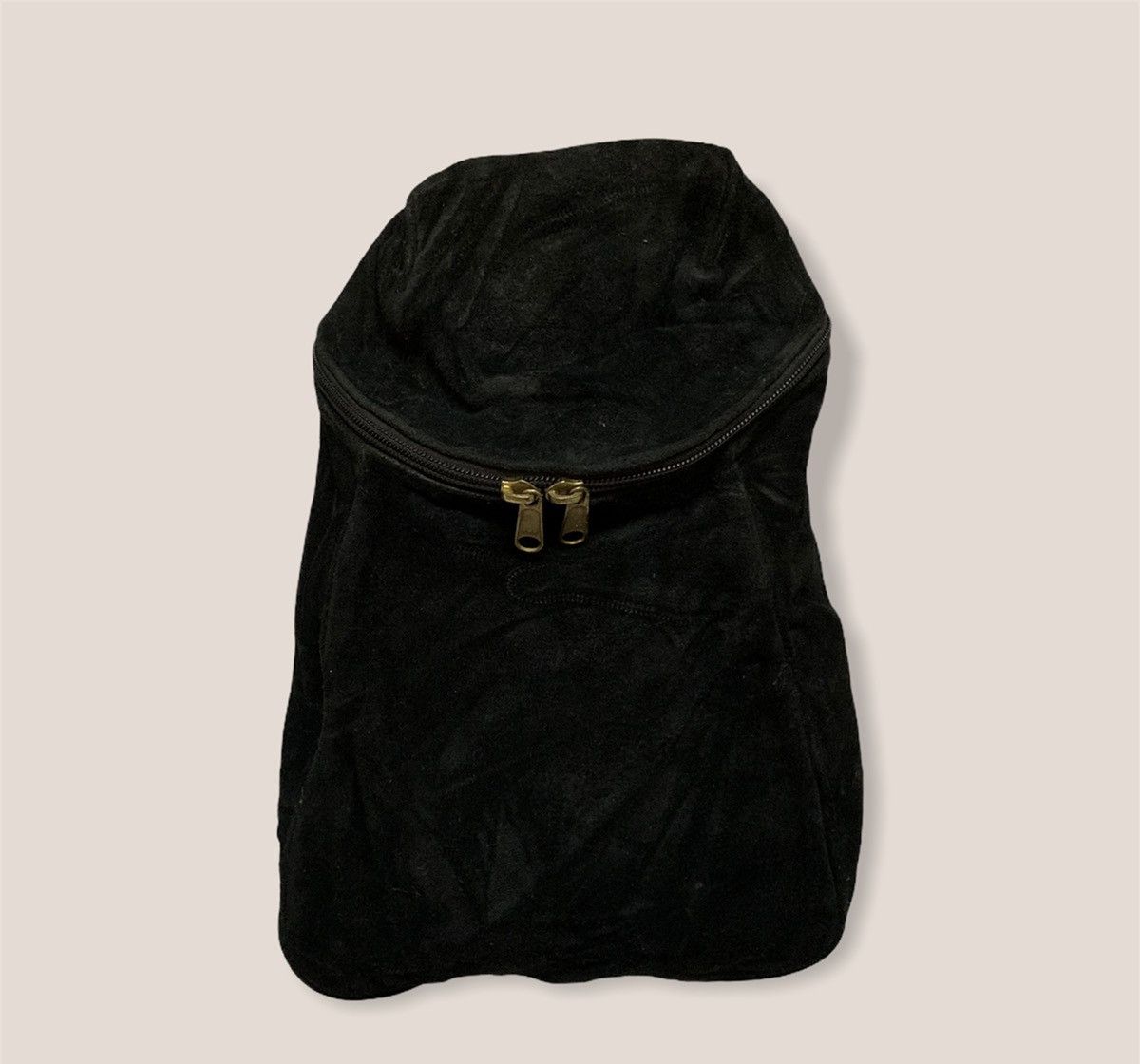 Genuine Leather Suede Leather backpack - vintage leather rucksack Size ONE SIZE - 3 Thumbnail