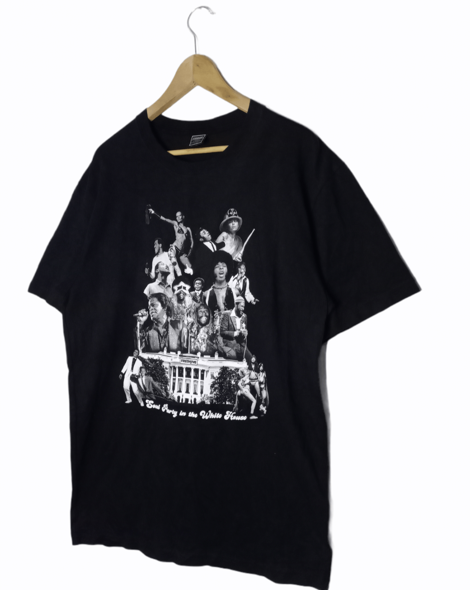 Freshjive × Vintage VINTAGE FRESHJIVE SOUL PARTY IN THE WHITE HOUSE TSHIRT Size US L / EU 52-54 / 3 - 2 Thumbnail