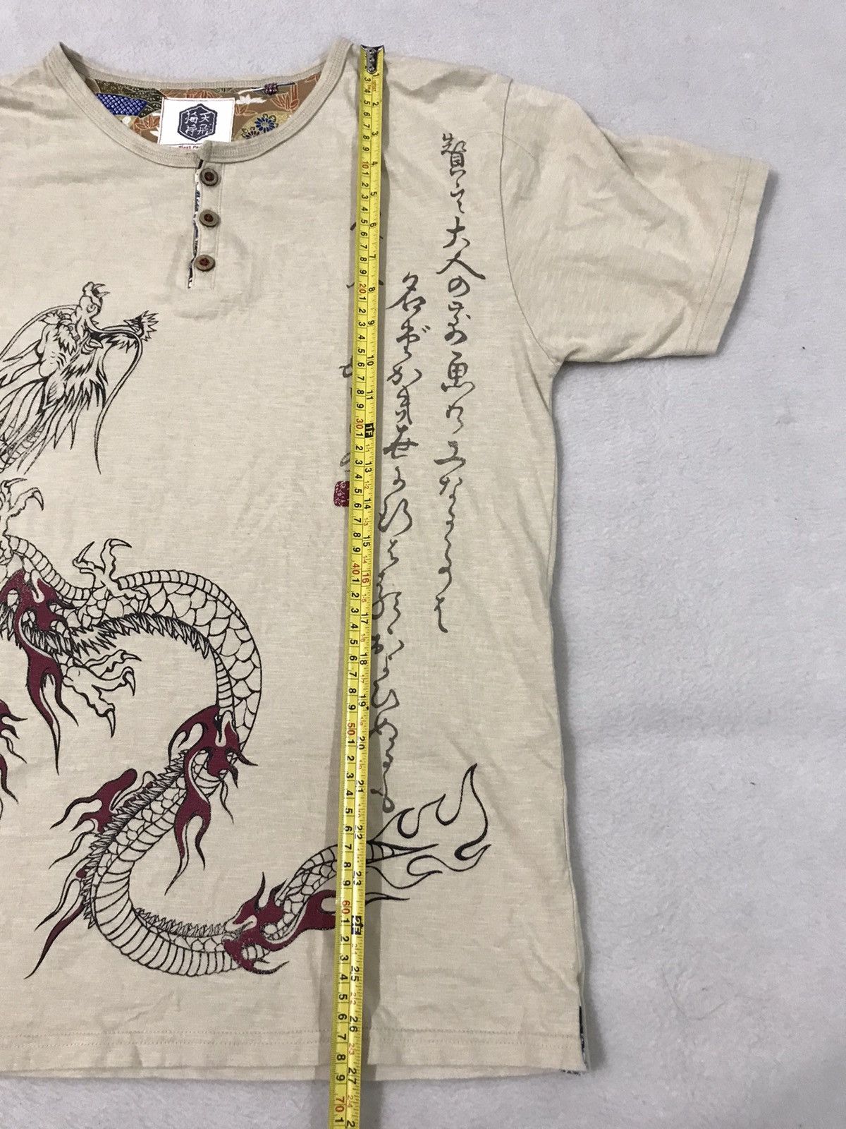 Other Sukajan Shirt Dragon Big Print Size L Fit to M Size US L / EU 52-54 / 3 - 10 Thumbnail