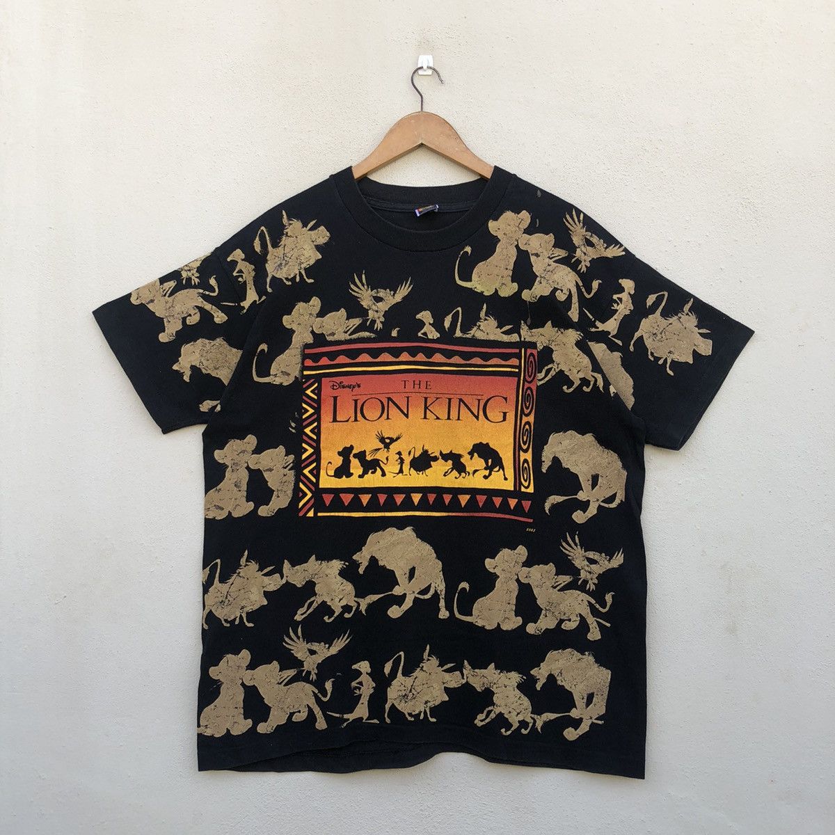 Vintage VERY RARE‼️Vintage 90s LION KING FULLPRINT T-Shirt | Grailed