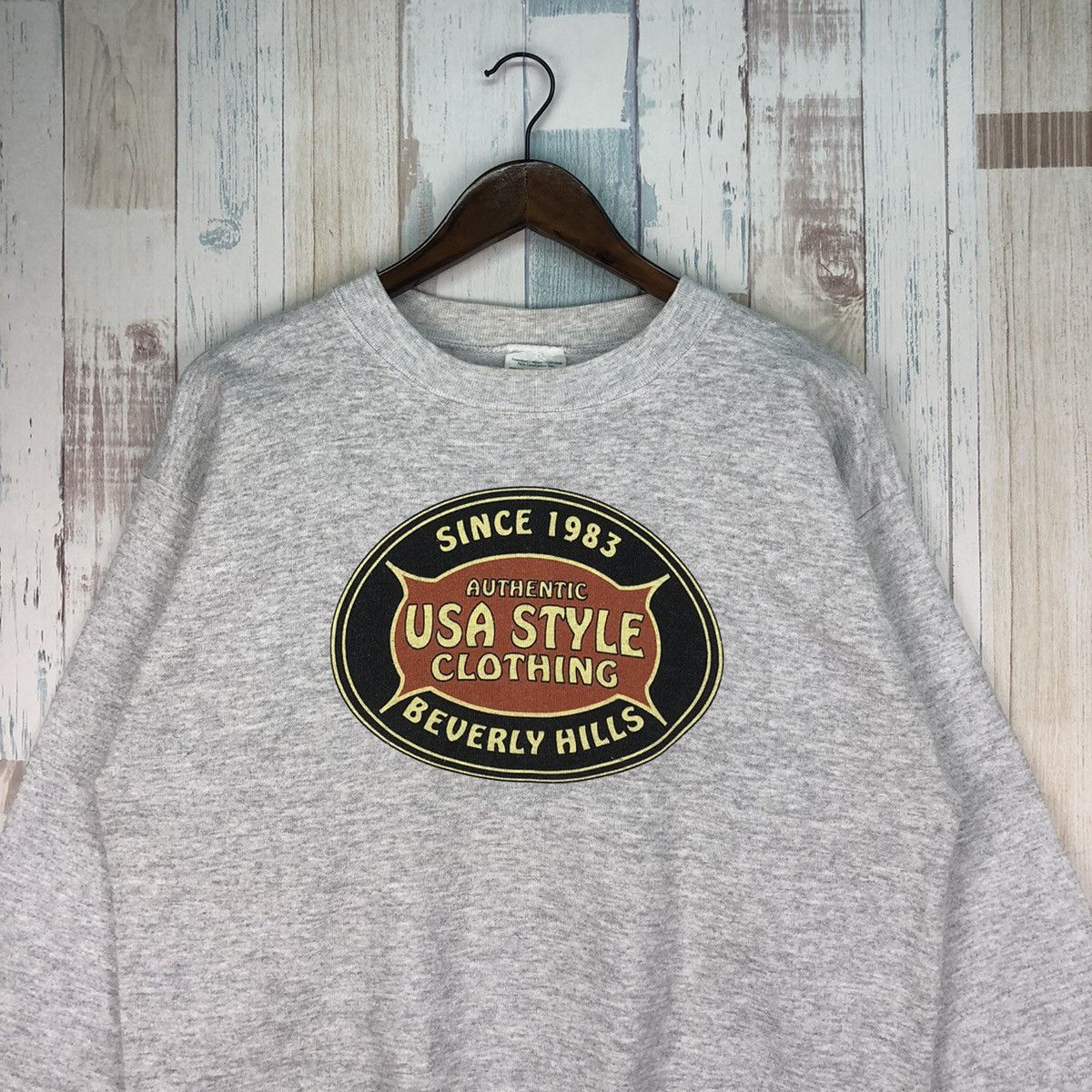 Tultex × Vintage Vintage 90s Beverly Hill USA Style Clothing Sweatshirt Size US XL / EU 56 / 4 - 3 Thumbnail