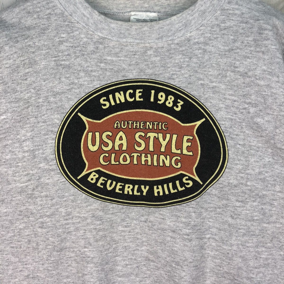 Tultex × Vintage Vintage 90s Beverly Hill USA Style Clothing Sweatshirt Size US XL / EU 56 / 4 - 4 Thumbnail