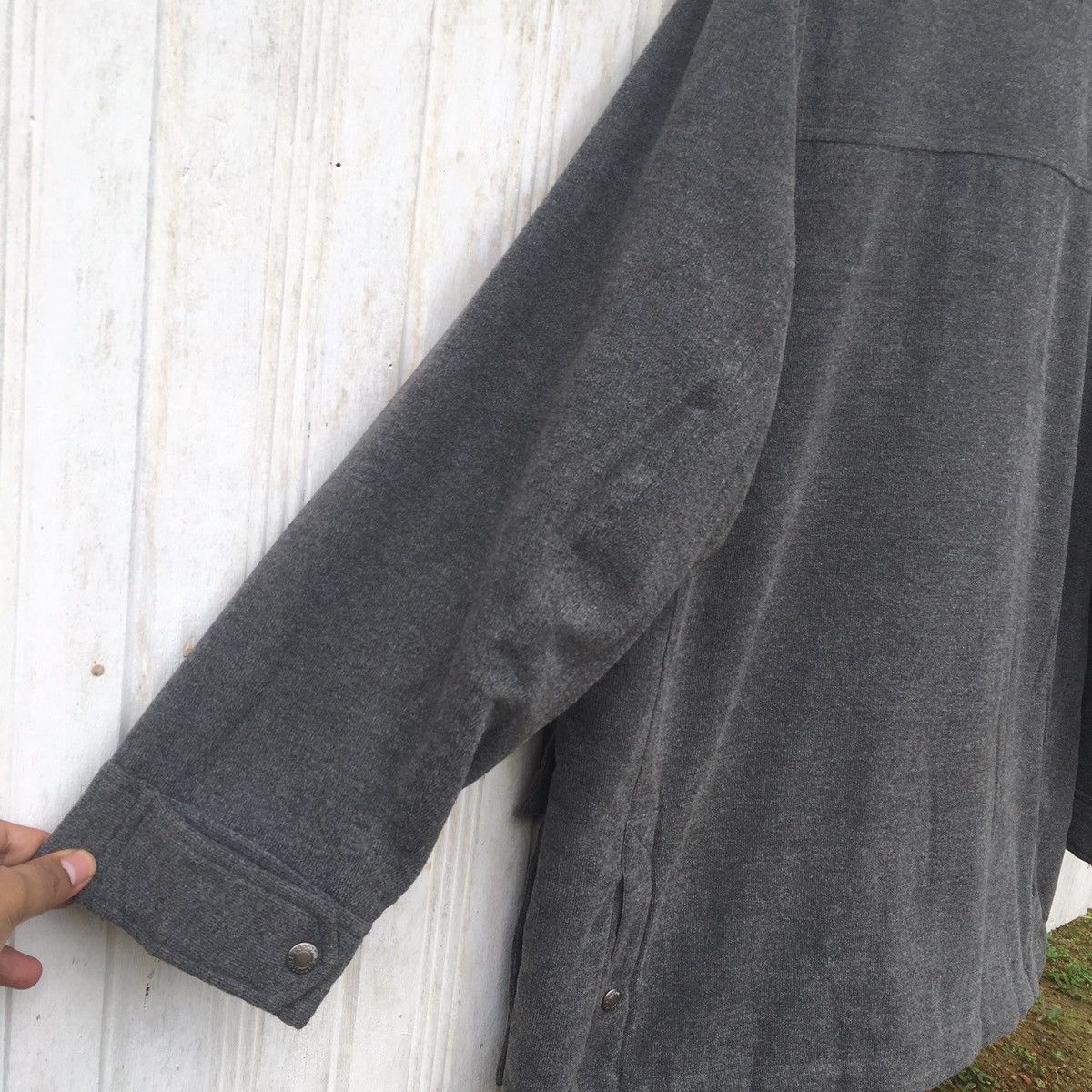 Vintage Crocodile Italy Long Jacket Large Size