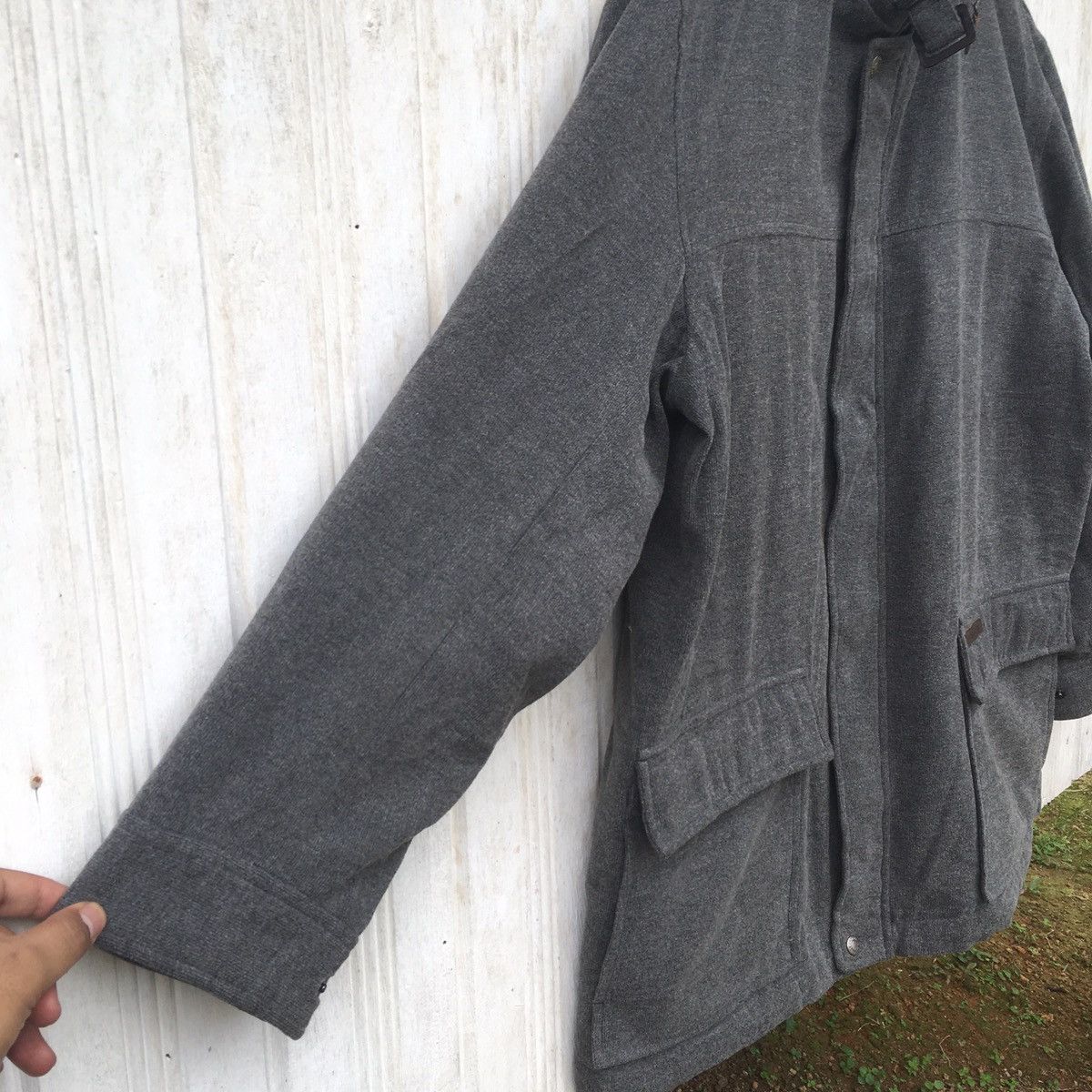 Vintage Crocodile Italy Long Jacket Large Size