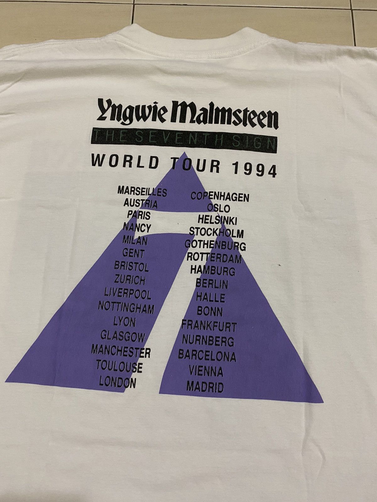 Band Tees × Vintage Rare Vintage Yngwie Malmsteen The Seventh sign