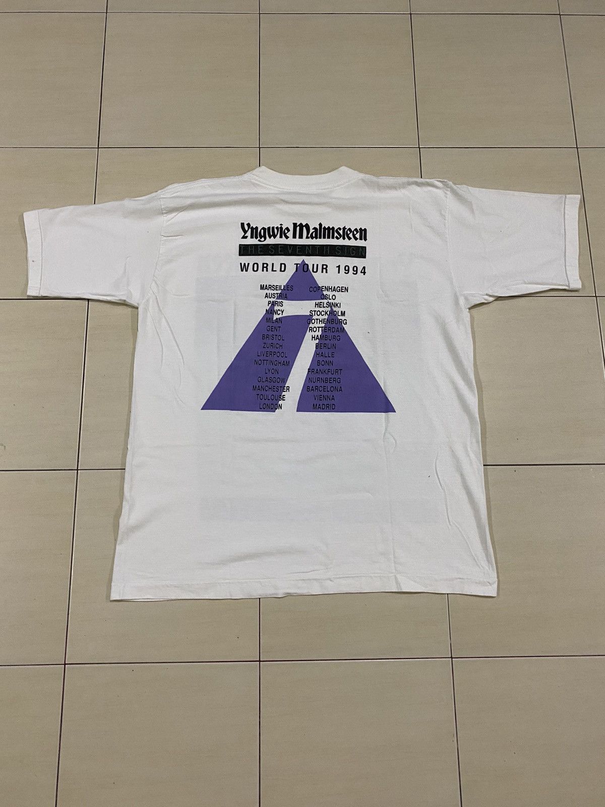 Band Tees × Vintage Rare Vintage Yngwie Malmsteen The Seventh sign