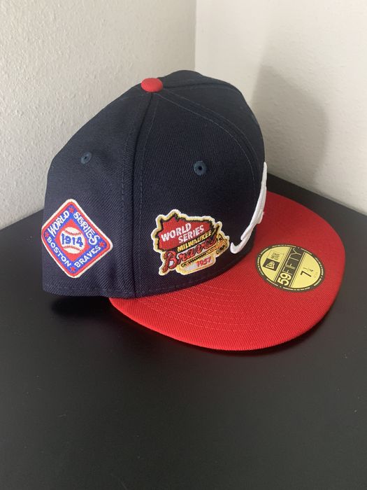 Atlanta Braves 3x World Series Champions 59Fifty Fitted Hat by MLB