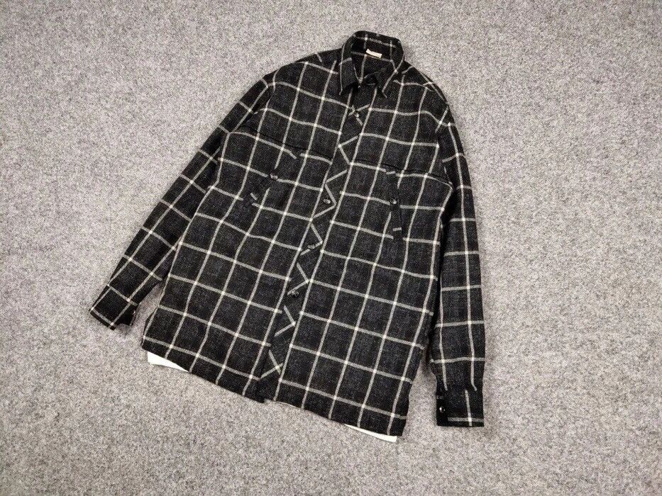 Flannel Vintage Flannel Shirt Plaid Checkered Travis Scott Style Size US L / EU 52-54 / 3 - 4 Thumbnail