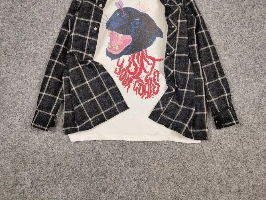 Flannel Vintage Flannel Shirt Plaid Checkered Travis Scott Style Size US L / EU 52-54 / 3 - 6 Thumbnail