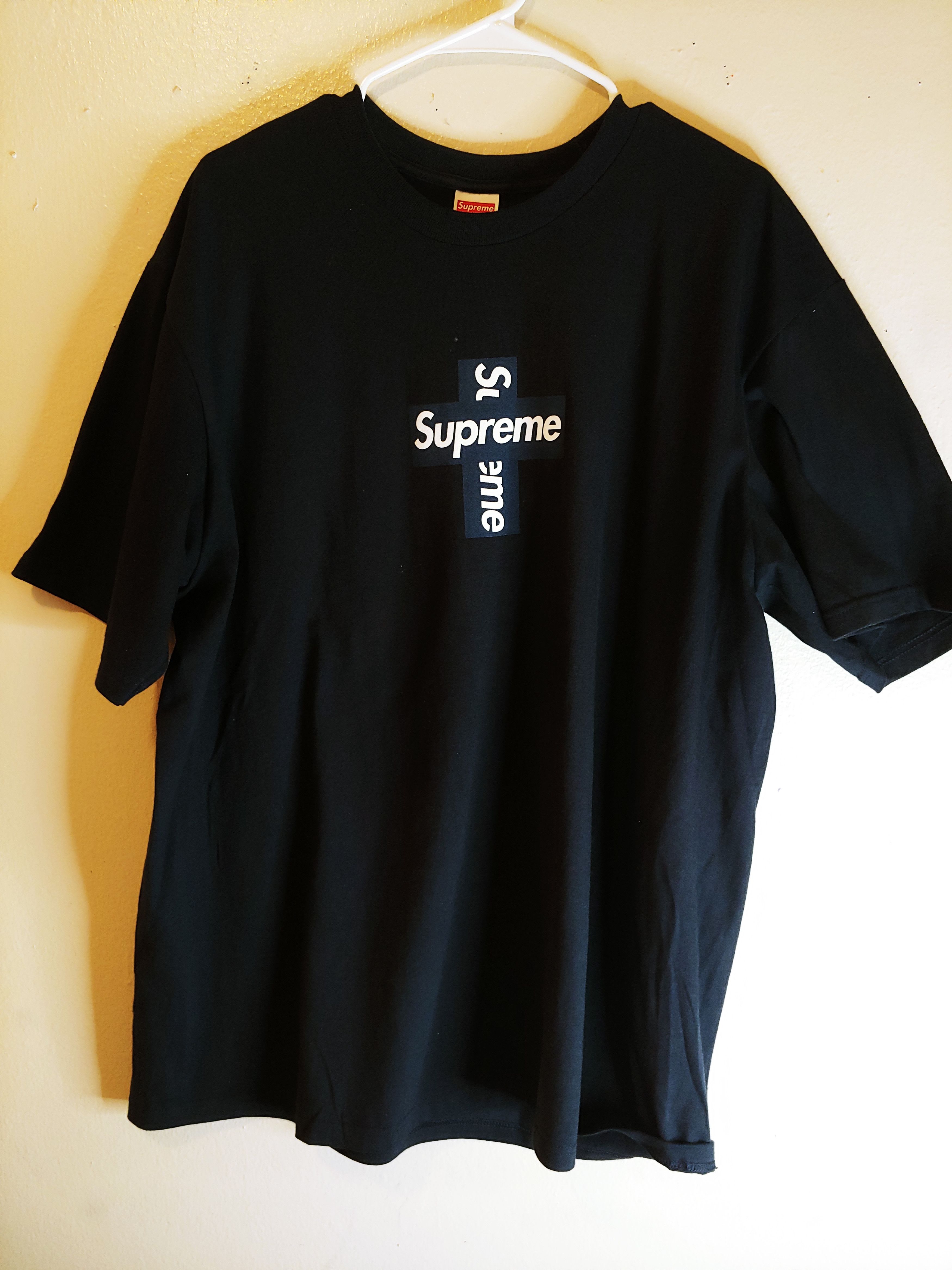 Supreme Supreme Cross Box Logo Tee | Grailed