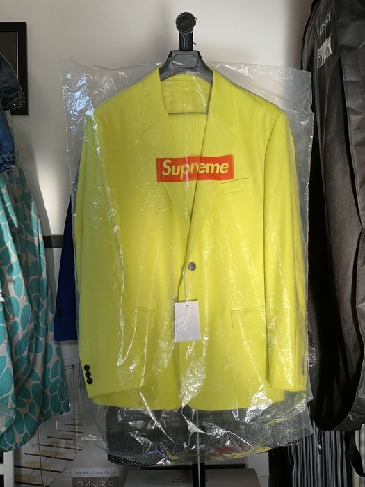 Supreme supreme wool suit bright yellow ss2021 | Grailed