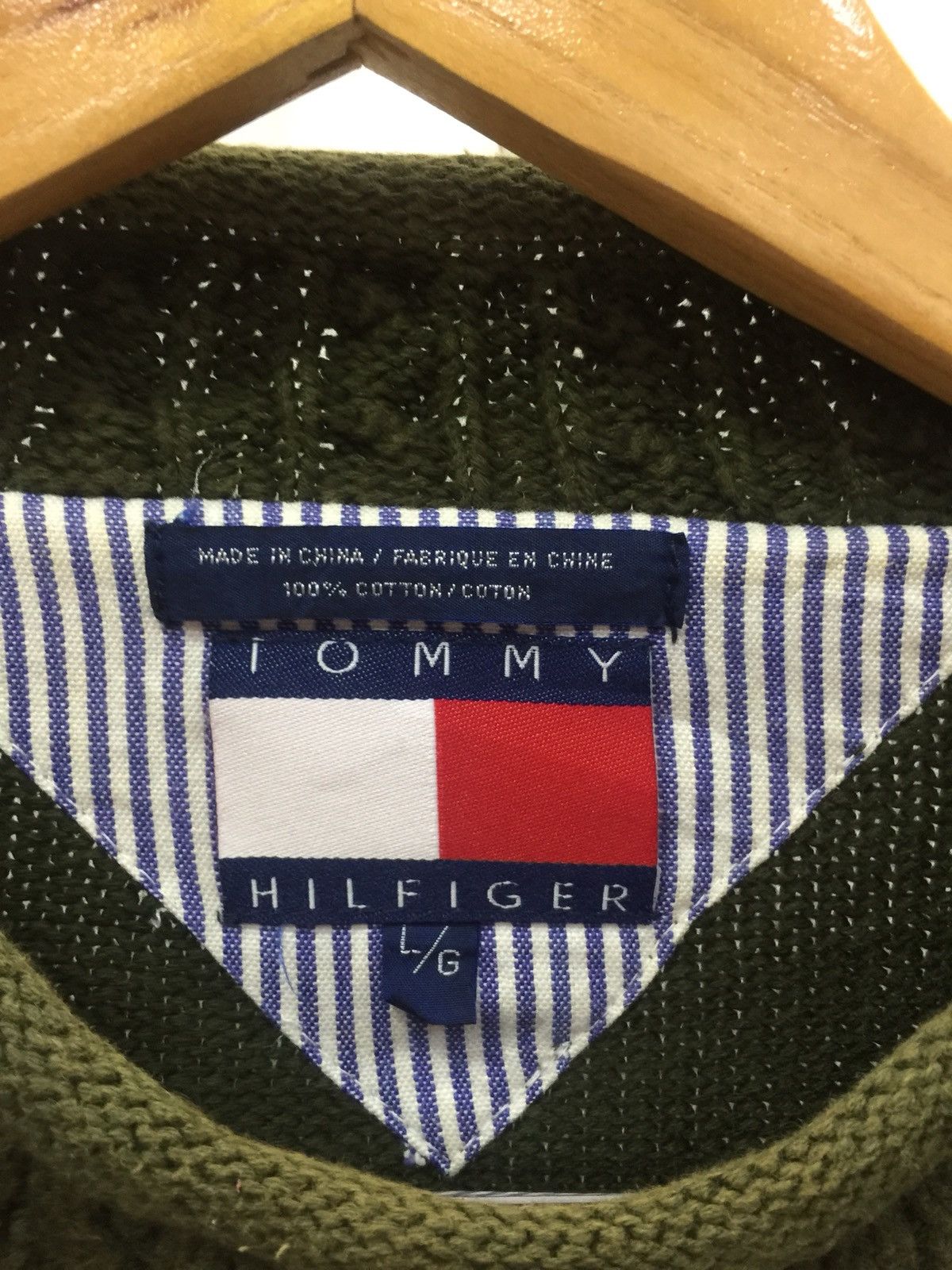 Tommy Hilfiger × Vintage Tommy Hilfiger Vintage 80s Sweater by Tommy Hilfiger Size US L / EU 52-54 / 3 - 2 Thumbnail