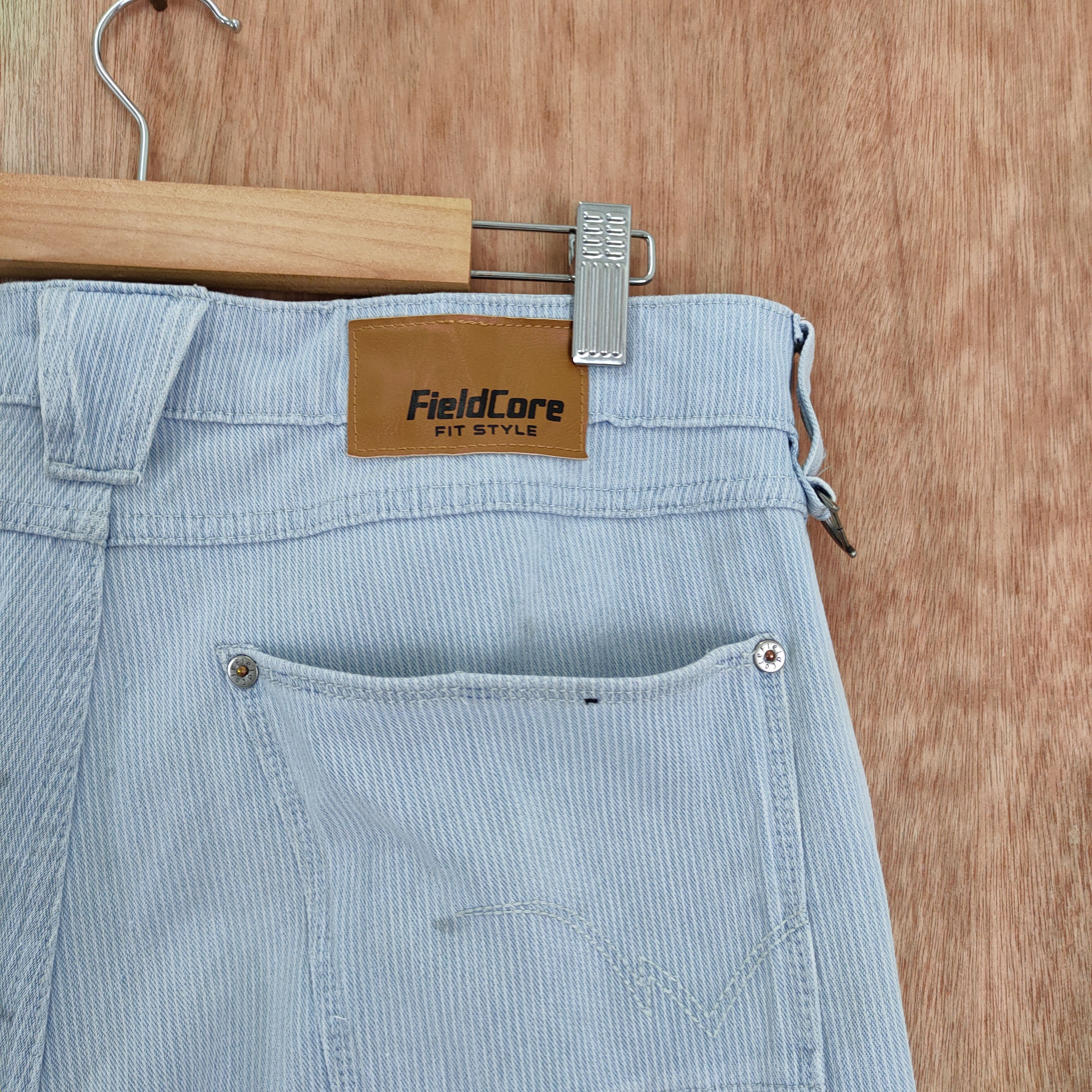 Japanese Brand FIELD CORE STRECHT FADED/STAIN CARGO PANTS Size US 33 - 10 Thumbnail