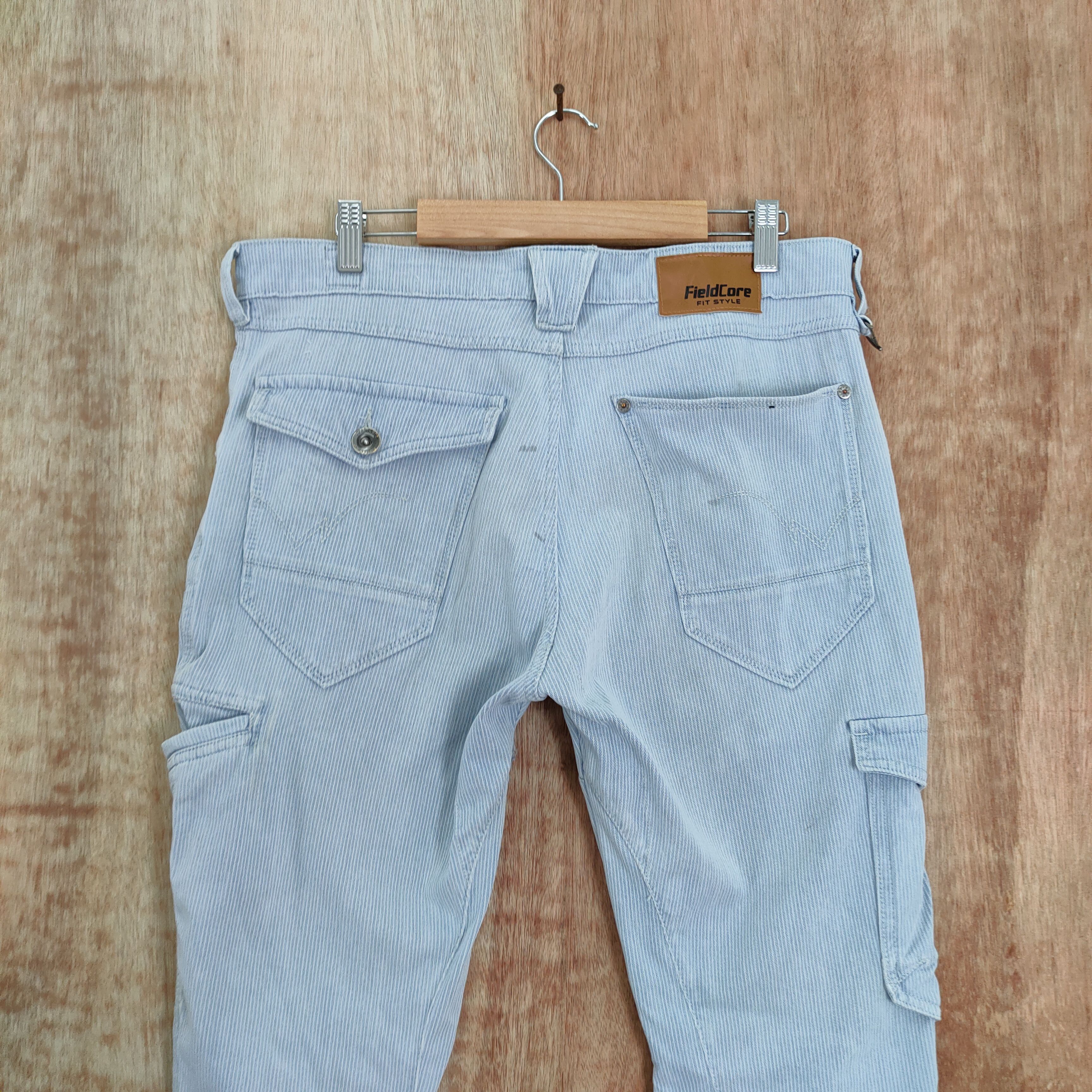 Japanese Brand FIELD CORE STRECHT FADED/STAIN CARGO PANTS Size US 33 - 6 Thumbnail