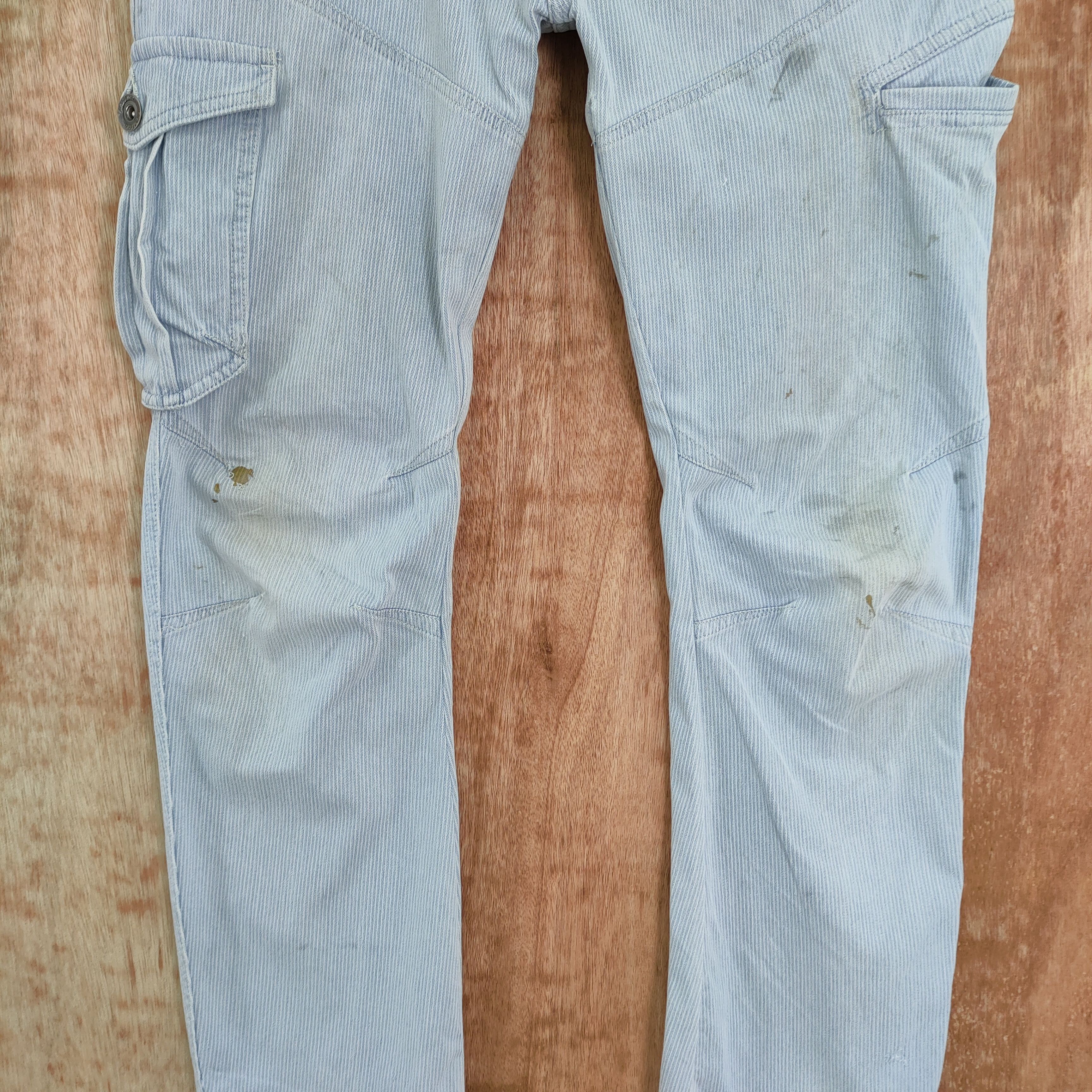 Japanese Brand FIELD CORE STRECHT FADED/STAIN CARGO PANTS Size US 33 - 11 Thumbnail