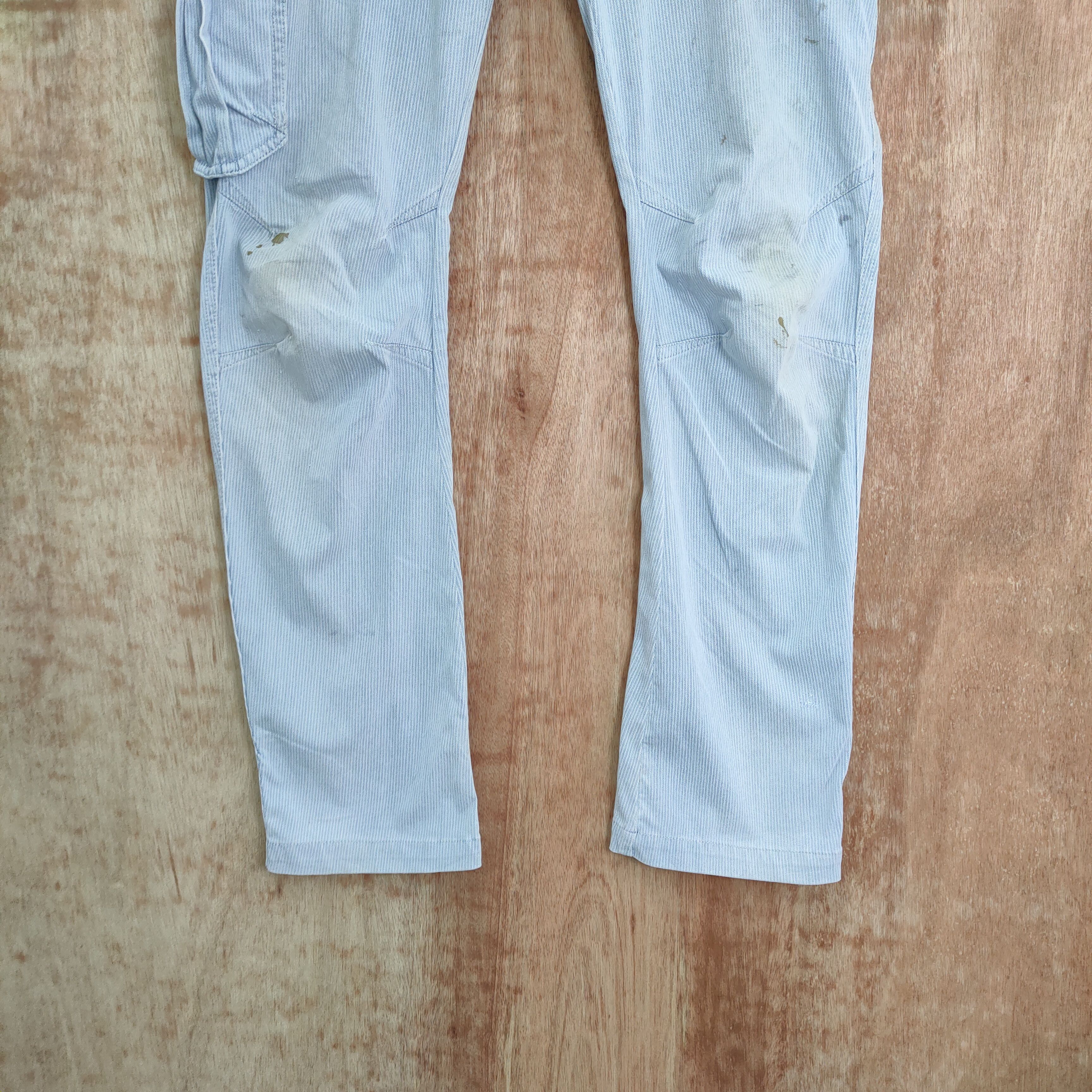 Japanese Brand FIELD CORE STRECHT FADED/STAIN CARGO PANTS Size US 33 - 5 Thumbnail
