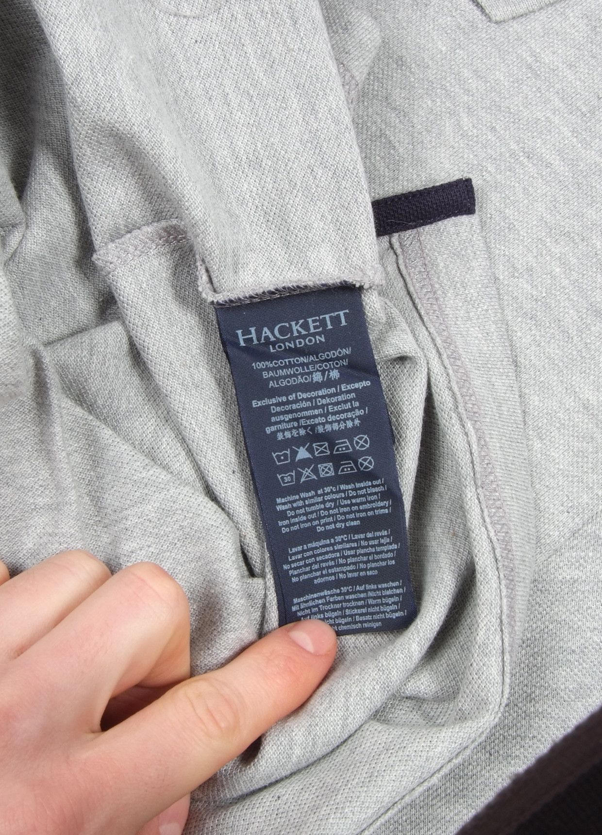 Hackett Hackett Slim Fit Polo Shirt (L) Size US L / EU 52-54 / 3 - 4 Thumbnail