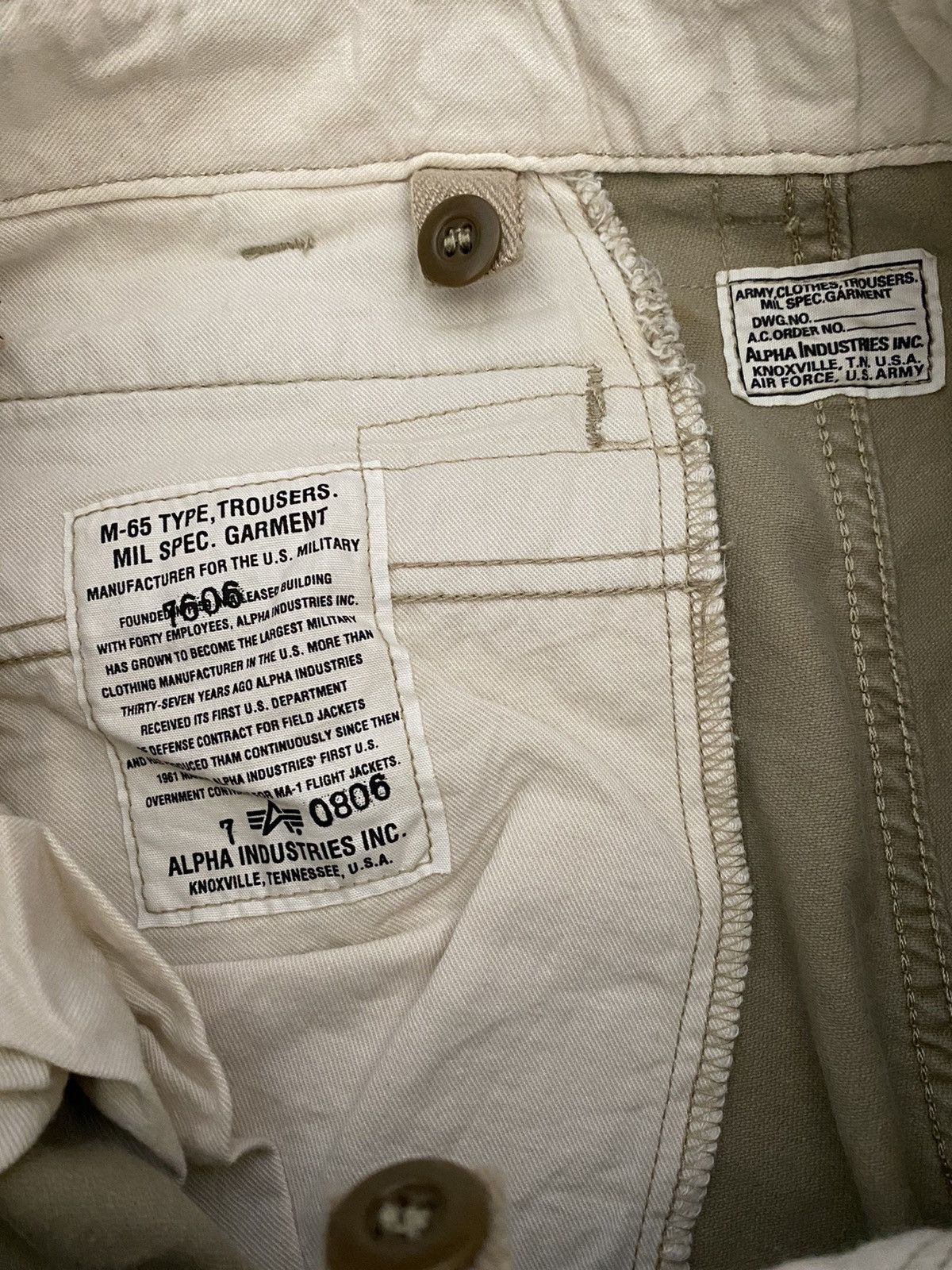 Alpha Industries 🇺🇸🔥Alpha Industries US Army Military Garment Cargo Pants Size US 32 / EU 48 - 6 Thumbnail