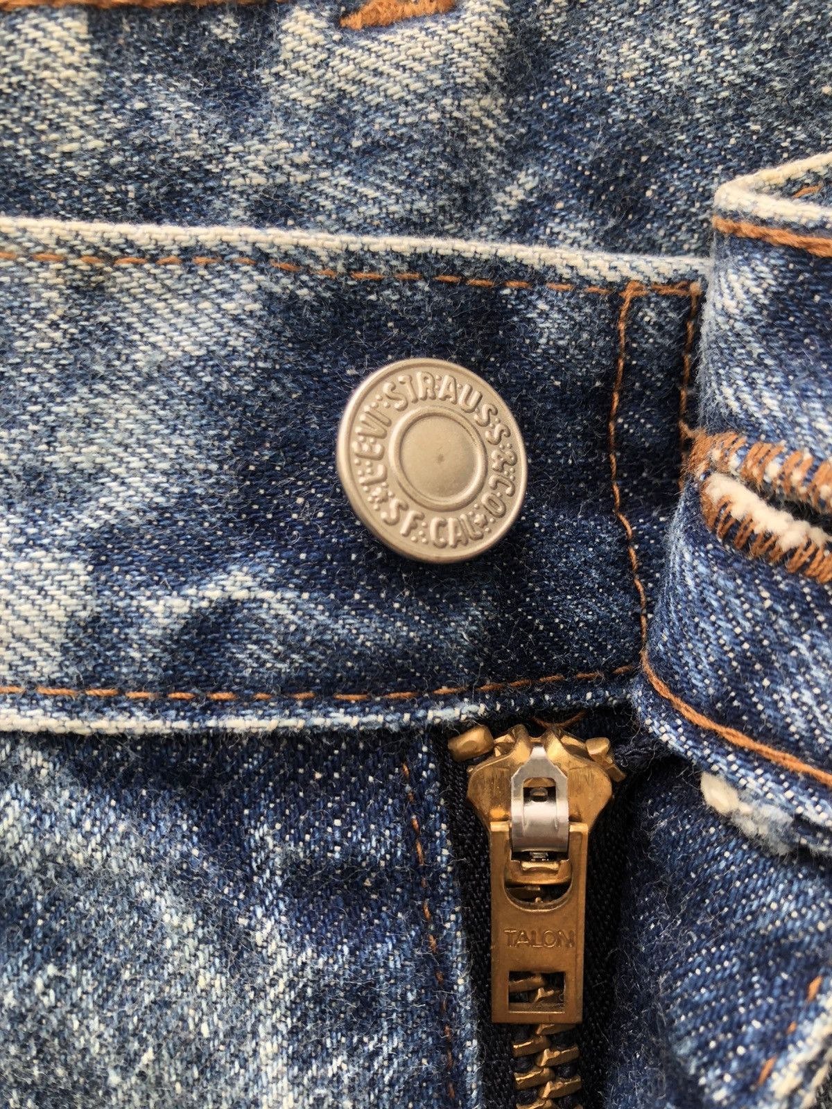Levi's Vintage Clothing Vintage 1989 Levi’s 502 XX Big E Selvedge Denim Jeans Size US 32 / EU 48 - 7 Thumbnail