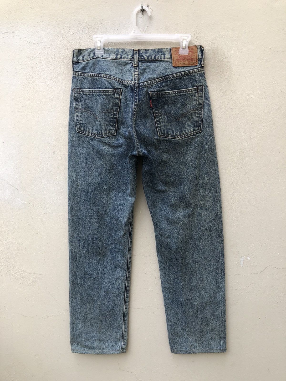Levi's Vintage Clothing Vintage 1989 Levi’s 502 XX Big E Selvedge Denim Jeans Size US 32 / EU 48 - 13 Thumbnail