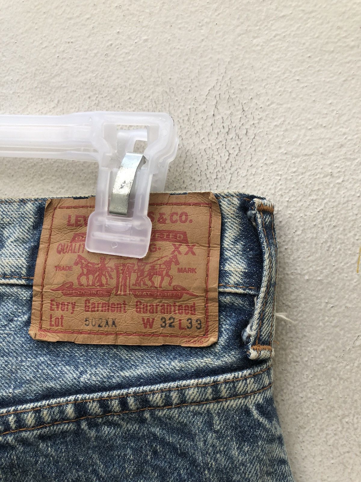 Levi's Vintage Clothing Vintage 1989 Levi’s 502 XX Big E Selvedge Denim Jeans Size US 32 / EU 48 - 20 Thumbnail