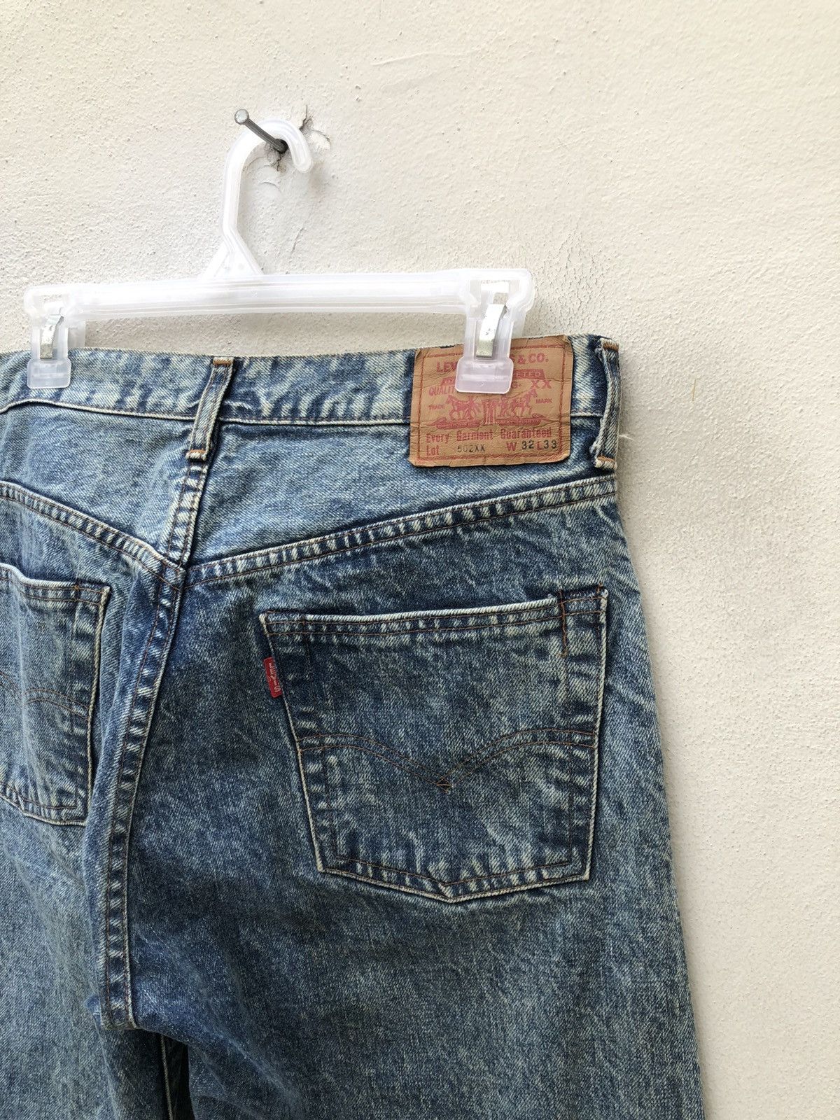 Levi's Vintage Clothing Vintage 1989 Levi’s 502 XX Big E Selvedge Denim Jeans Size US 32 / EU 48 - 18 Thumbnail
