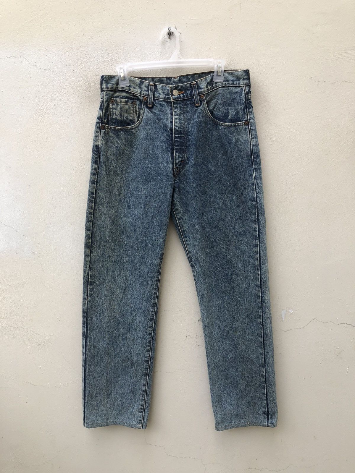 Levi's Vintage Clothing Vintage 1989 Levi’s 502 XX Big E Selvedge Denim Jeans Size US 32 / EU 48 - 6 Thumbnail