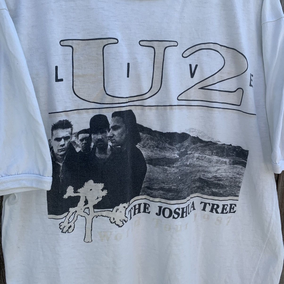 Vintage Vintage U2 The Joshua Tree Tour 1987 T-Shirt white Size US XL / EU 56 / 4 - 3 Thumbnail