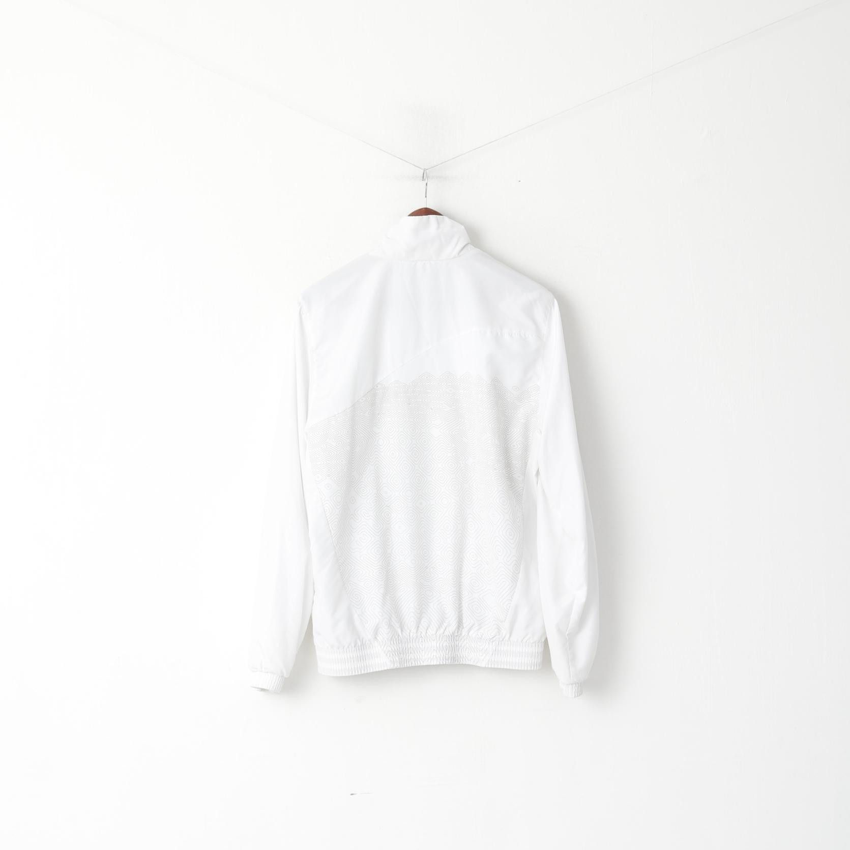 Adidas Adidas Men M 180 Jacket White Shiny Bomber Activewear 0618 Size US M / EU 48-50 / 2 - 7 Thumbnail