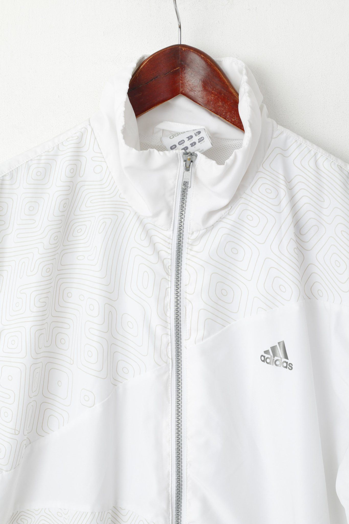 Adidas Adidas Men M 180 Jacket White Shiny Bomber Activewear 0618 Size US M / EU 48-50 / 2 - 3 Thumbnail