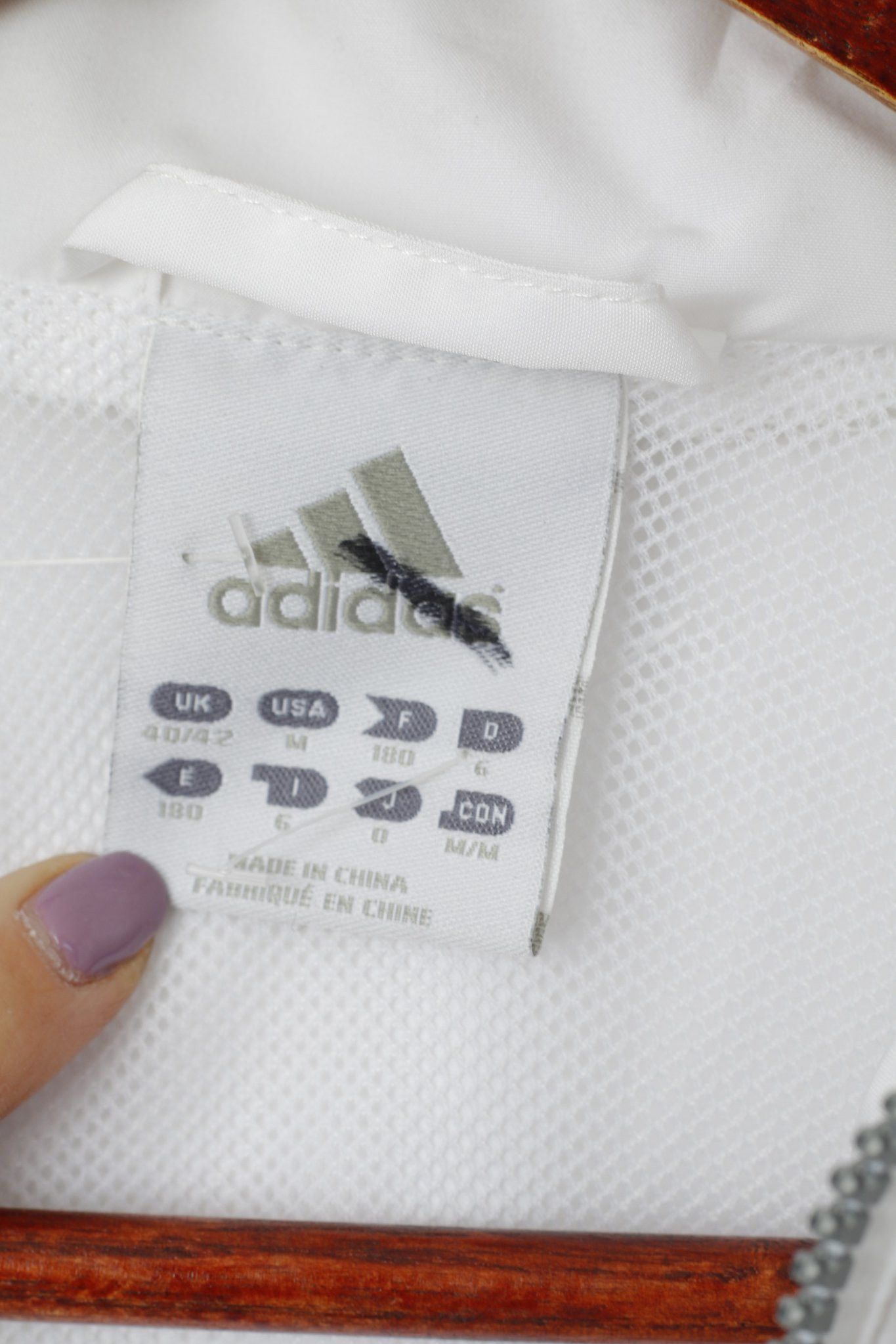 Adidas Adidas Men M 180 Jacket White Shiny Bomber Activewear 0618 Size US M / EU 48-50 / 2 - 5 Thumbnail