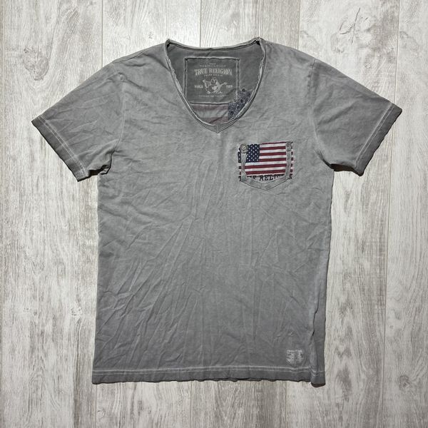 true religion american flag shirt