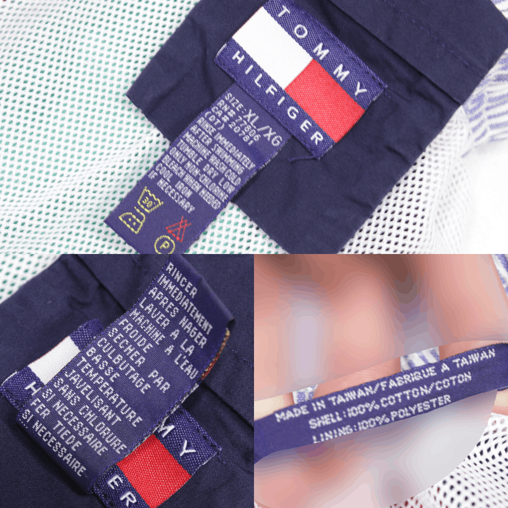 Tommy Hilfiger 90S Logo Striped Swim Shorts Vintage XL Size Size US 36 / EU 52 - 7 Thumbnail