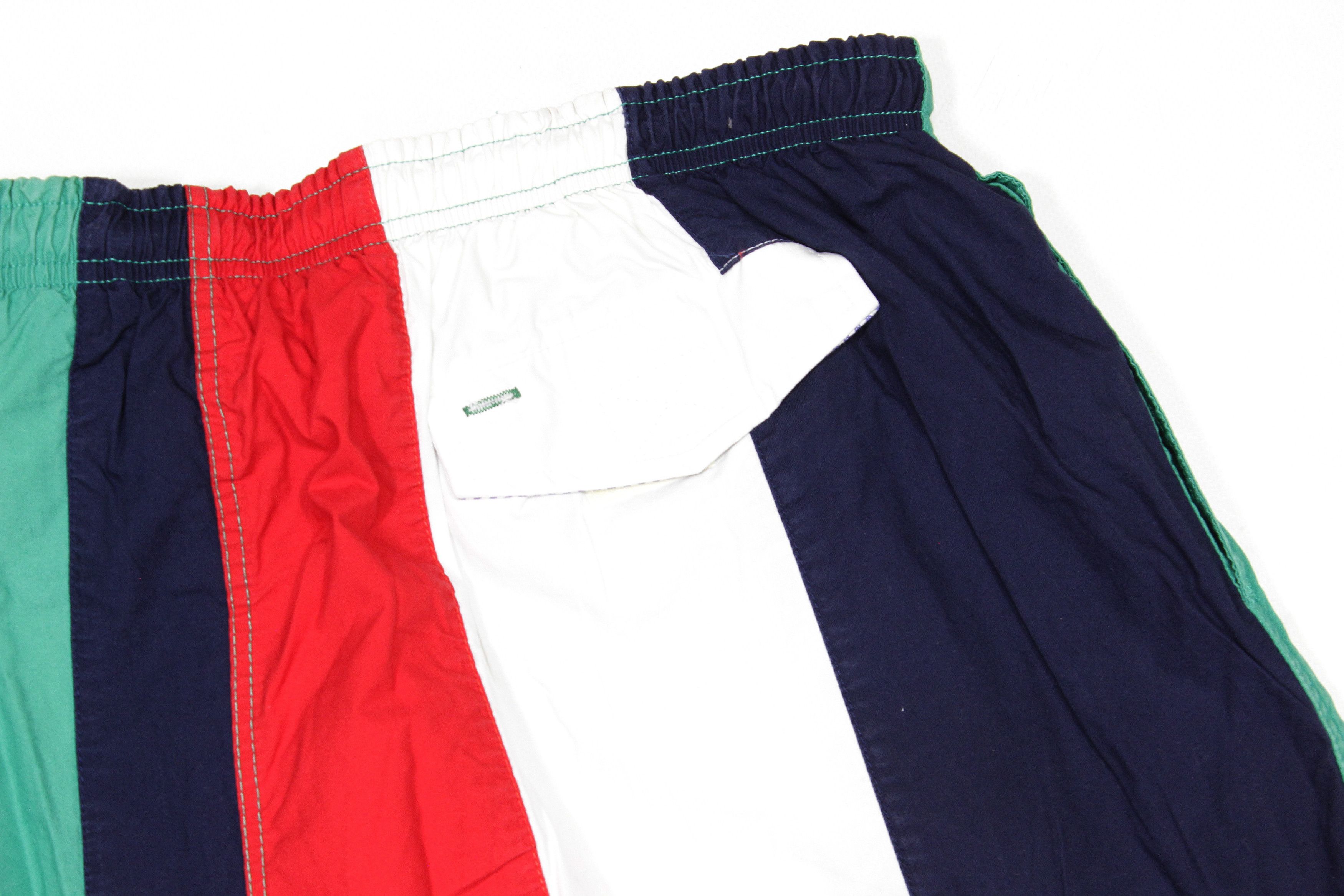 Tommy Hilfiger 90S Logo Striped Swim Shorts Vintage XL Size Size US 36 / EU 52 - 5 Thumbnail